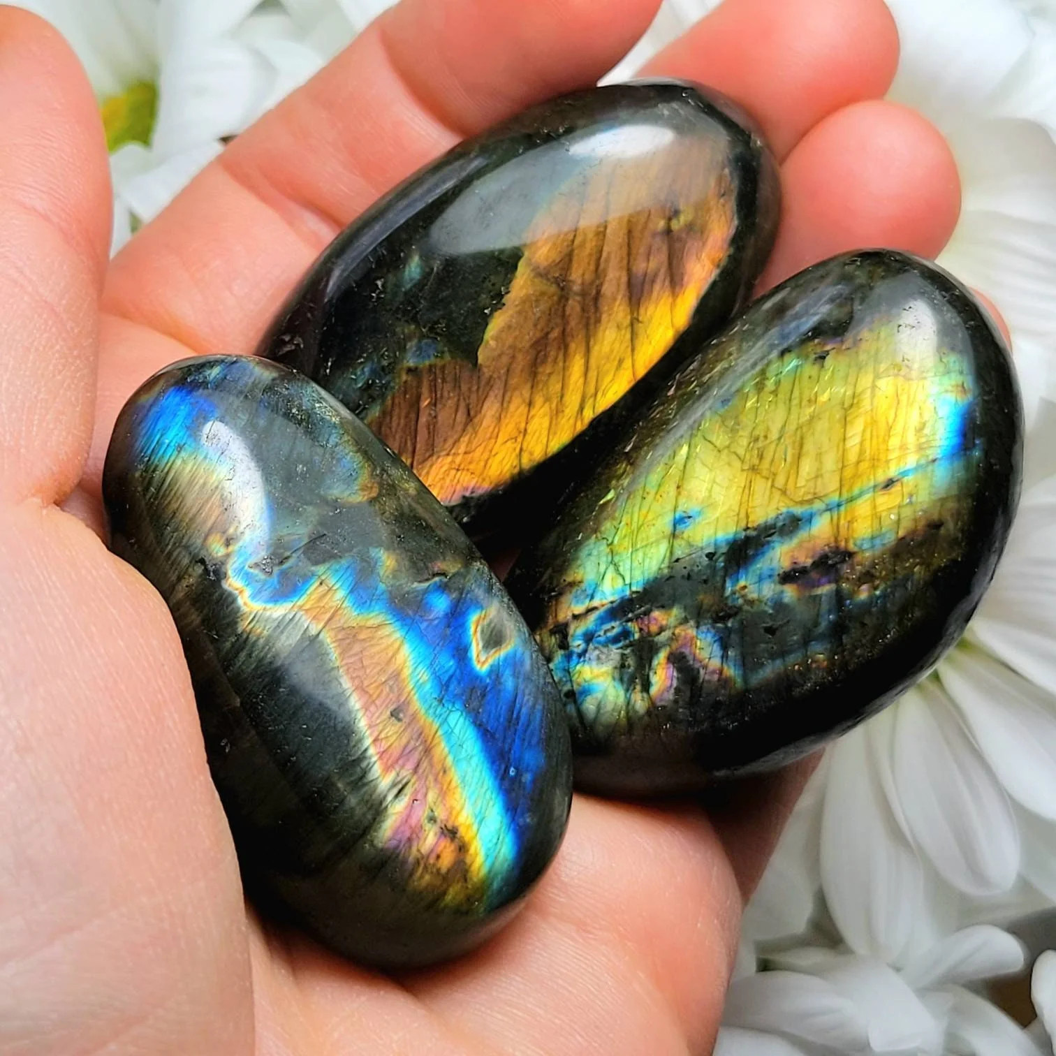 Labradorite Palm Stone