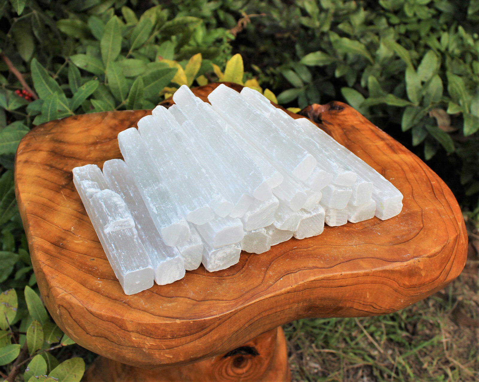 1 x 5″ Selenite Stick Wand Rough Crystal Specimen Selenite Wand Reiki Chakra