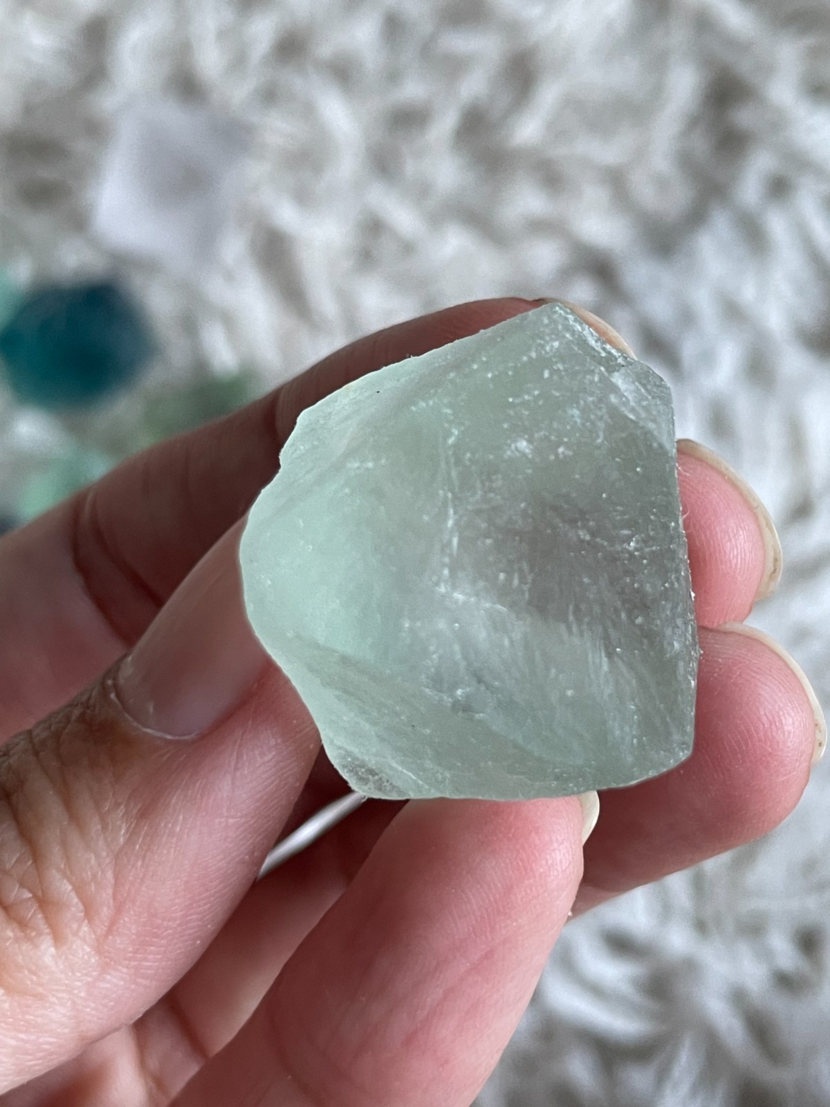 Raw Fluorite Octahedron Crystals – Natural Rainbow Fluorite- Intuitive pick