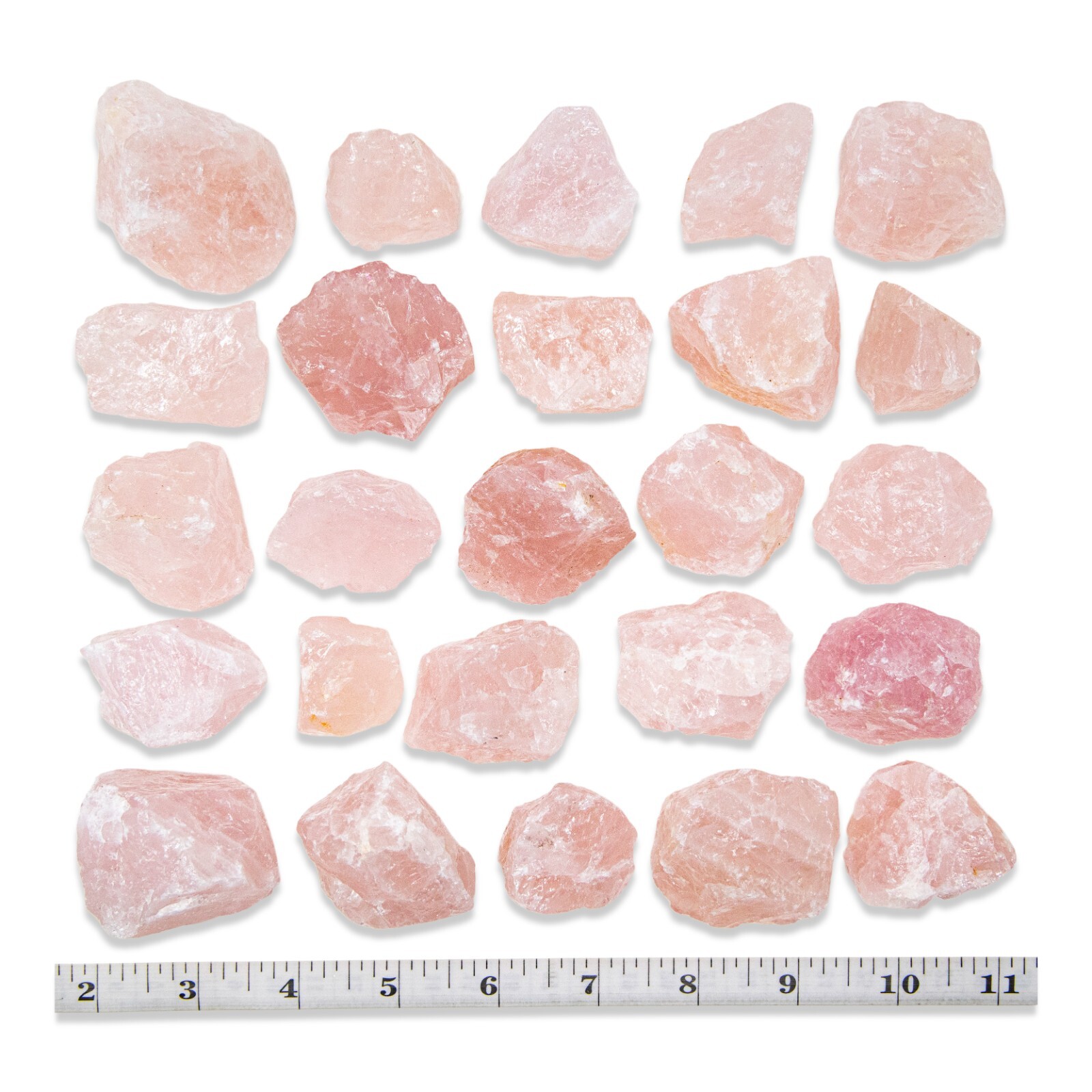 Rough Rose Quartz Crystals Bulk, Heart Chakra Raw Stones for Tumbling & Healing