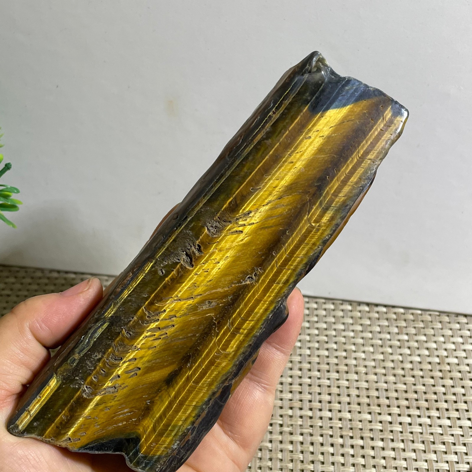 290g Natural tiger’s-eye Rough Raw Stone Rock Specimen Reiki healing