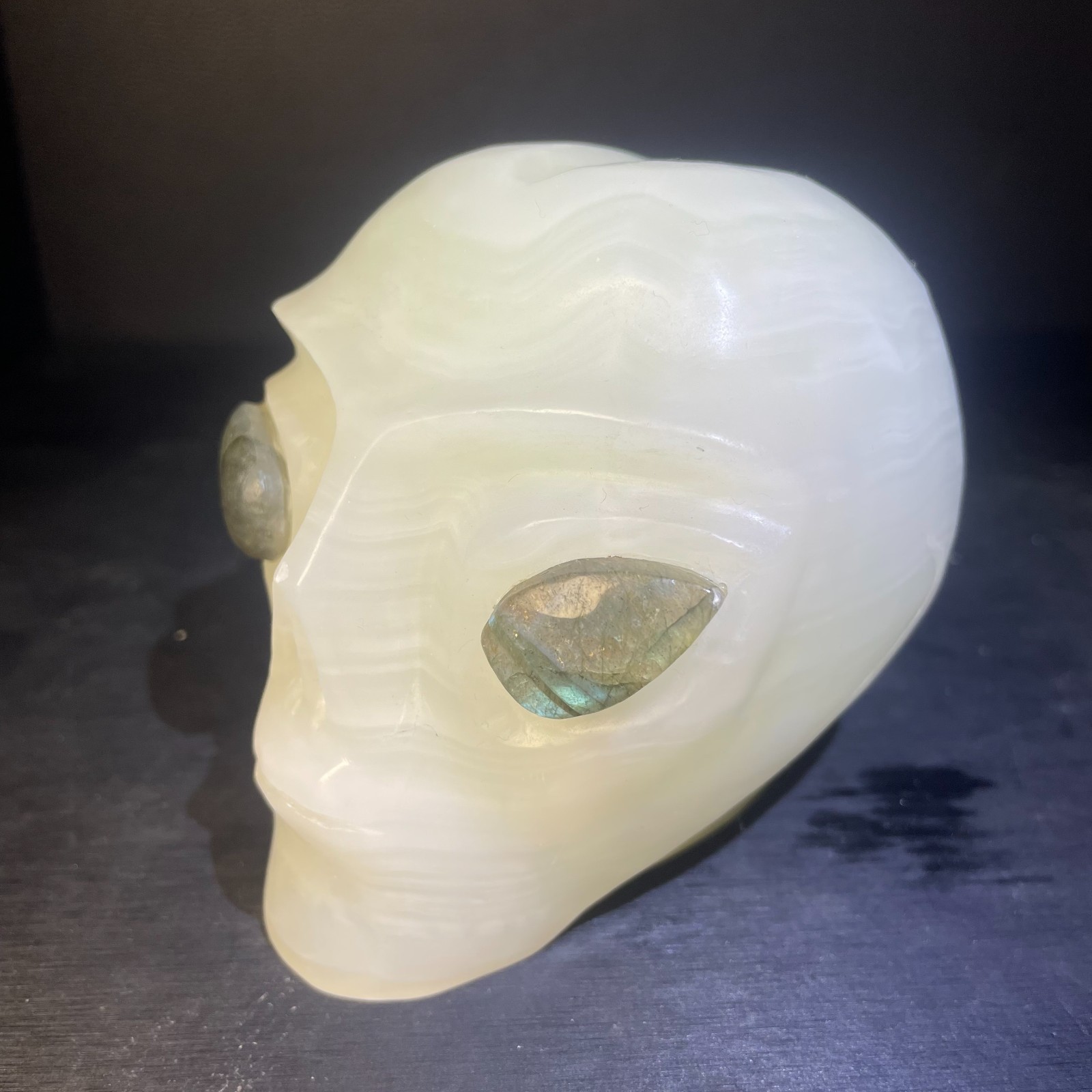 2.81LB 4.4inch”Natural Afghan Jade Carving Crystal