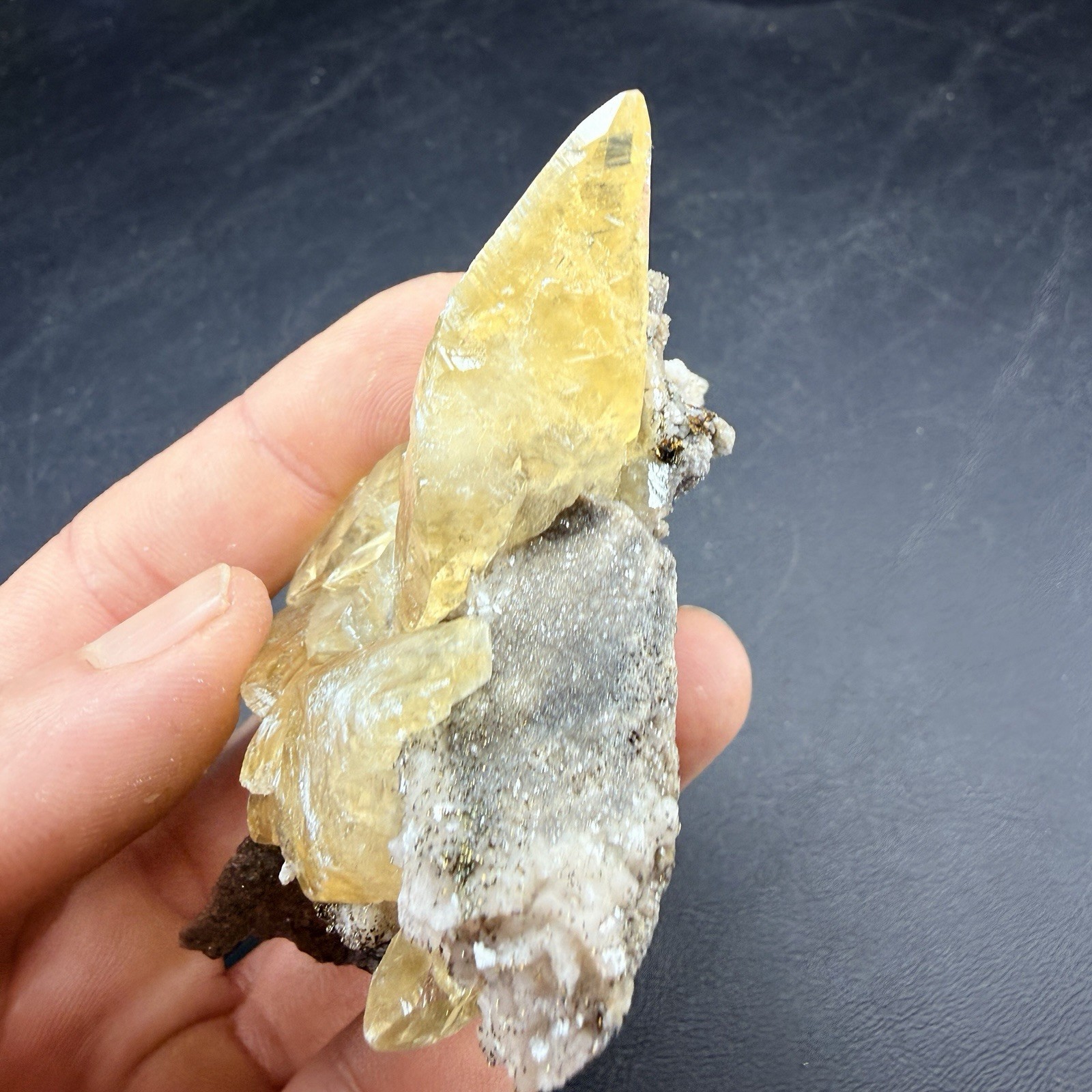 Golden Calcite Chalcopyrite Dolomite Crystal Combo / Sweetwater Mine *Video*