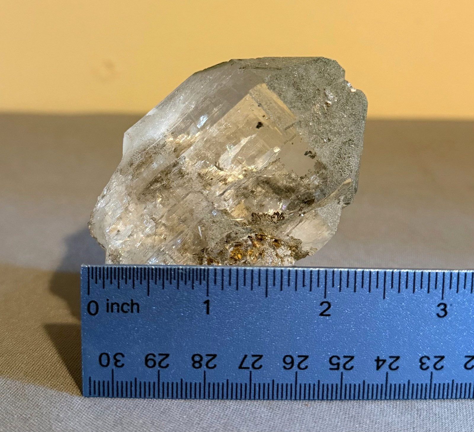 Himalayan Quartz Crystal with Chlorite Inclusions – Unpolished – Rainbow