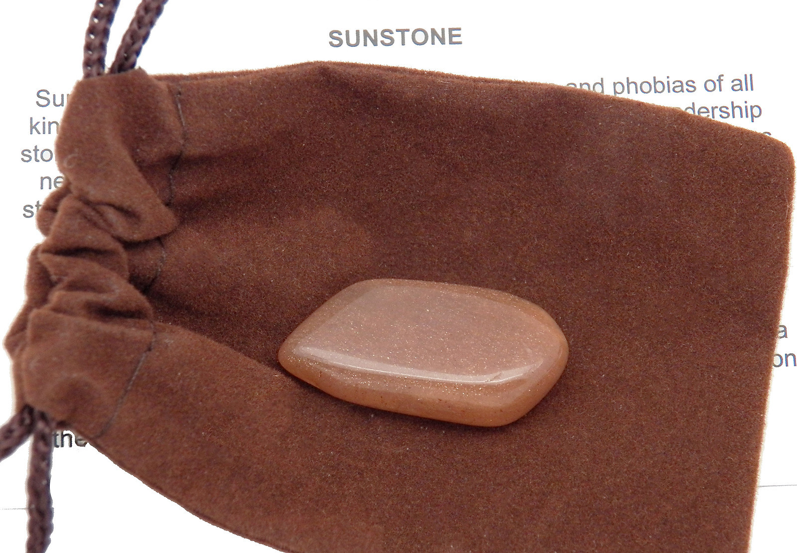 SUNSTONE Feldspar gold sheen tumbled stone Gemstone from Kenya Small 2.1-4 g