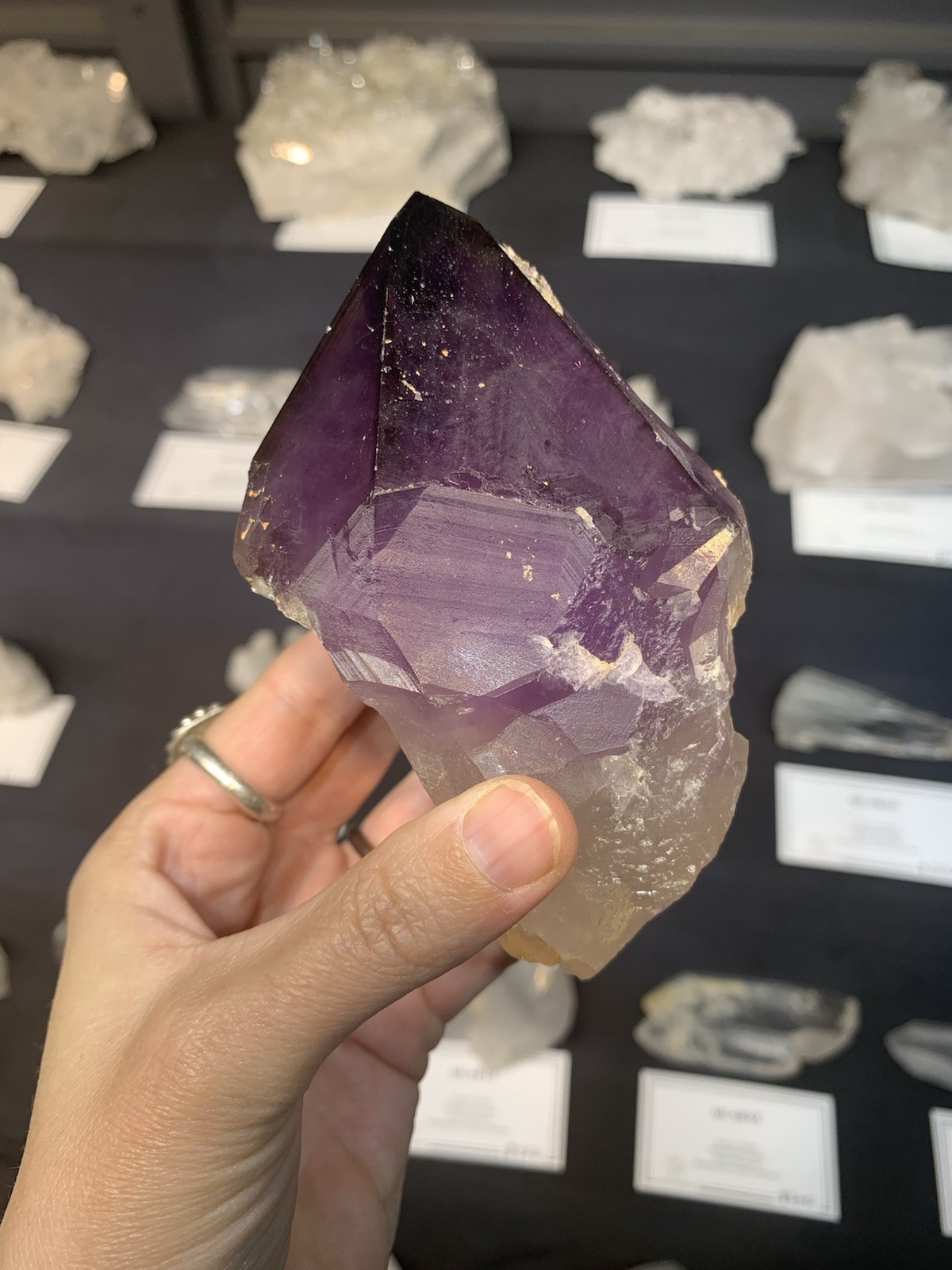 Amethyst Crystal Point from Australia dug by Patrick Gundersen Crystals of AUS