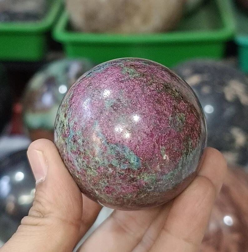 Natural Sunstone Quartz Ball 50MM for Home Decor, Reiki, Divination