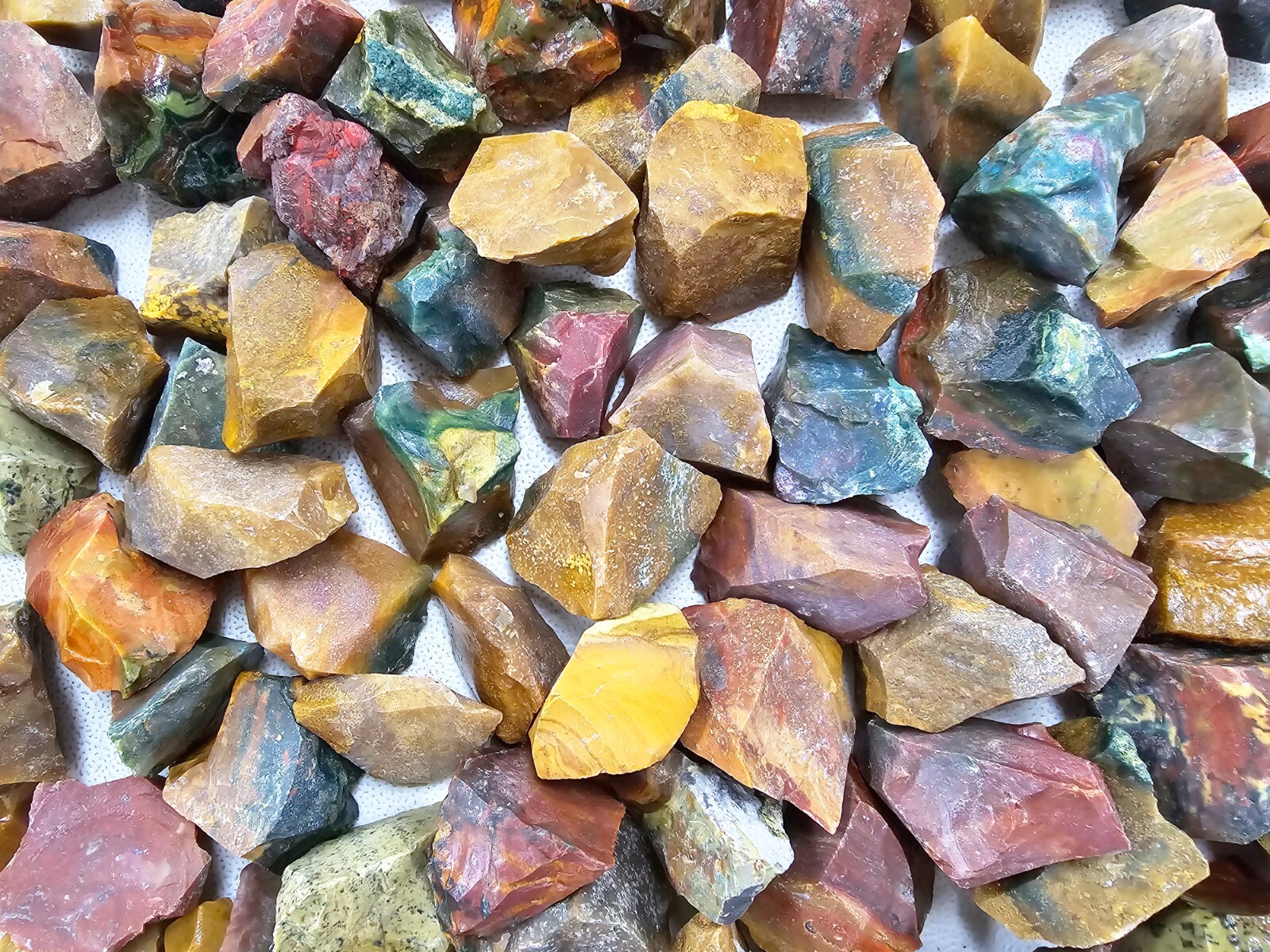 Fancy Jasper Crystal Stones Raw Rough Bulk Gems for Tumbling Healing Aquarium