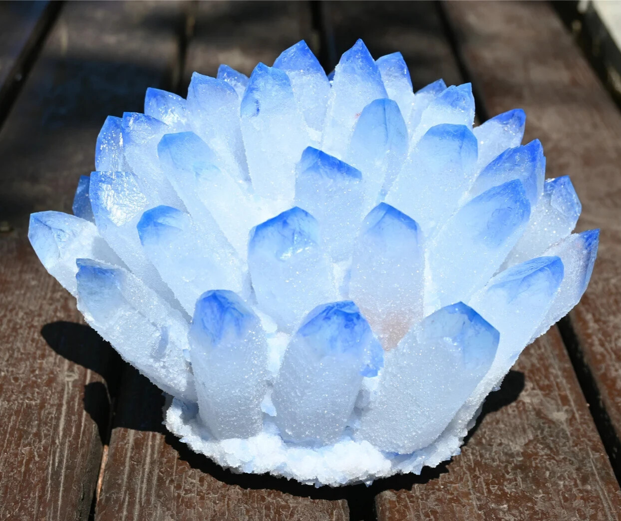 400g+ Rare Large Raw Blue Phantom Quartz Crystal Cluster Quartz Mineral Specimen