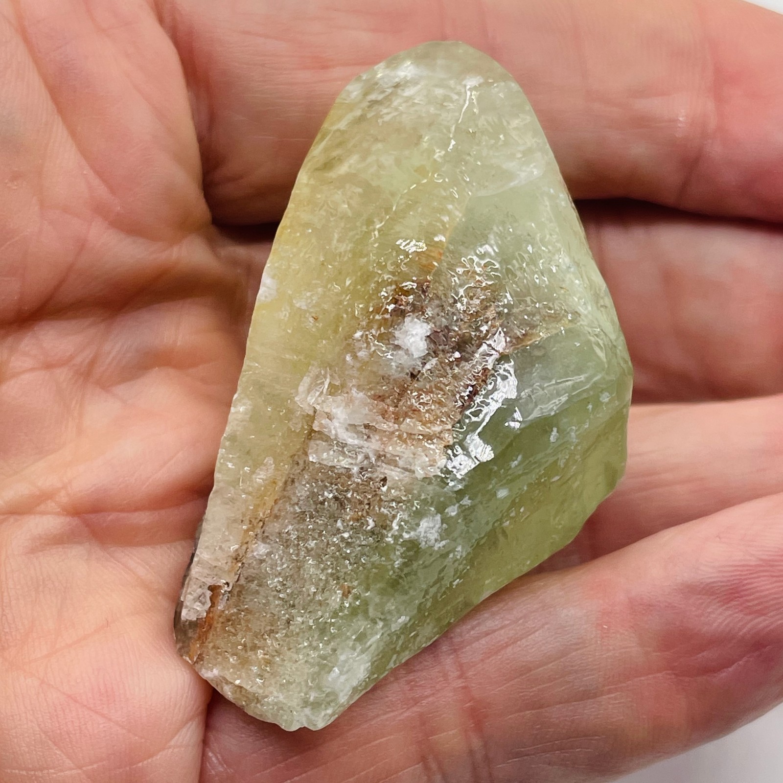 Calcite 61g Crystalline Specimen | 40x35x35mm | Green | 1 Display Crystal
