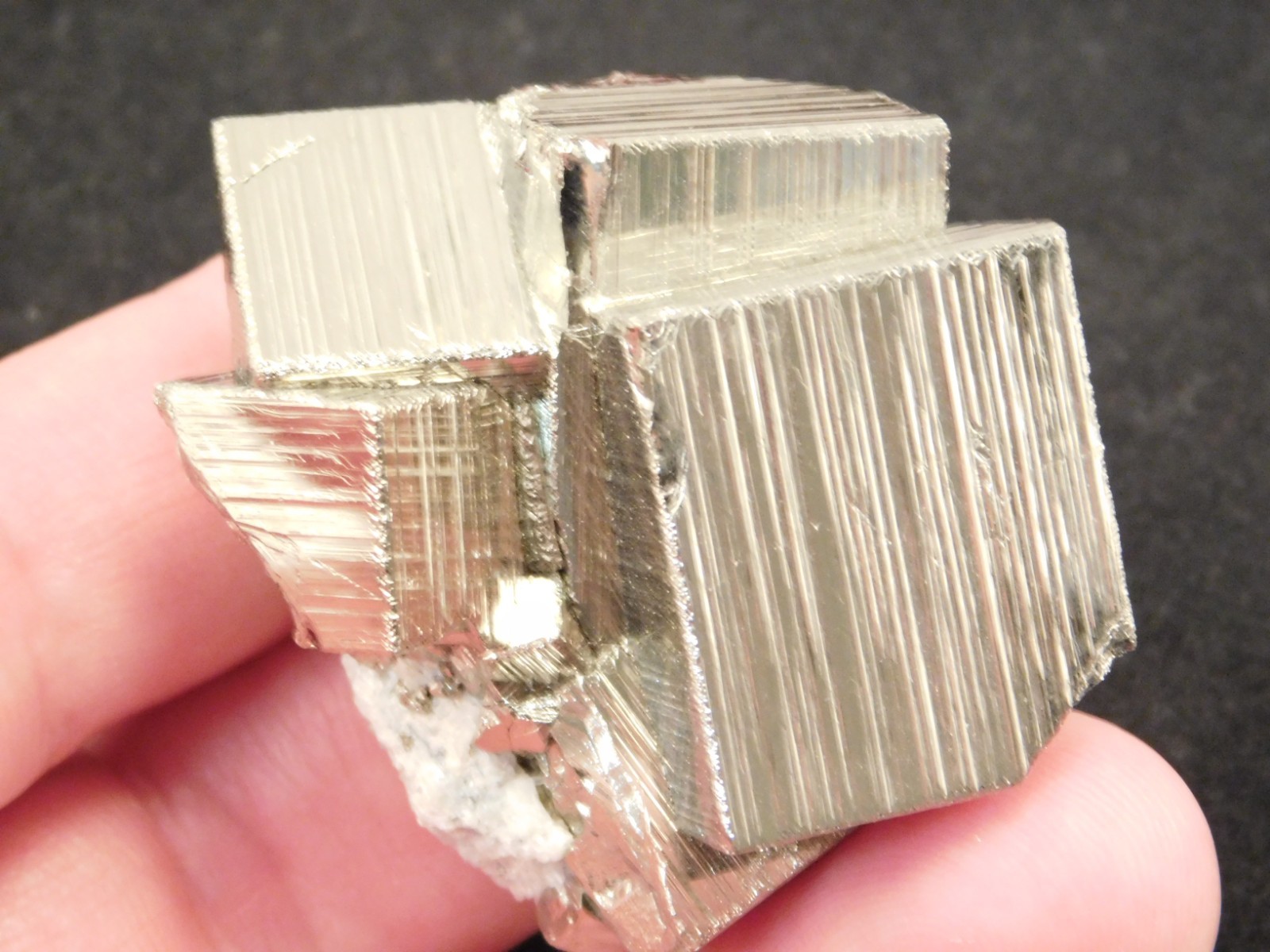 Smaller Nice and 100% Natural Pyrite CUBE Cluster Huanzala Mine Peru 132gr