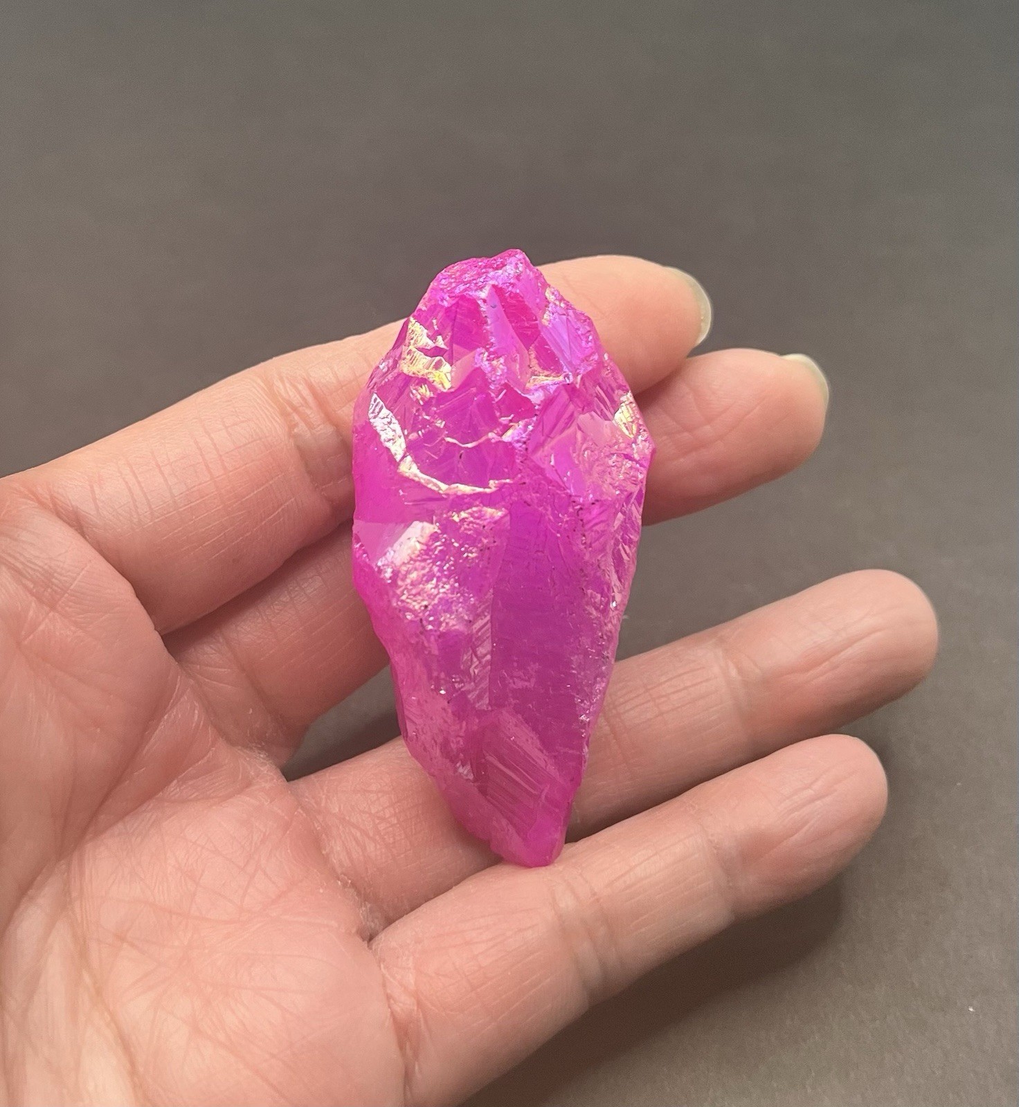 Pink Aura Genuine Quartz 48.7g