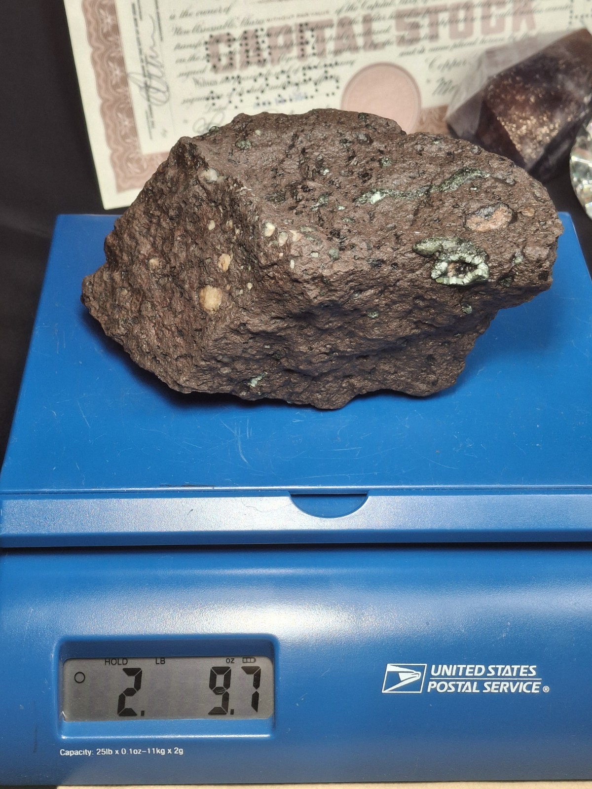 2lb 9oz Big Chunky Raw Greenstone Bright Isle Royale Chlorastrolite In Matrix