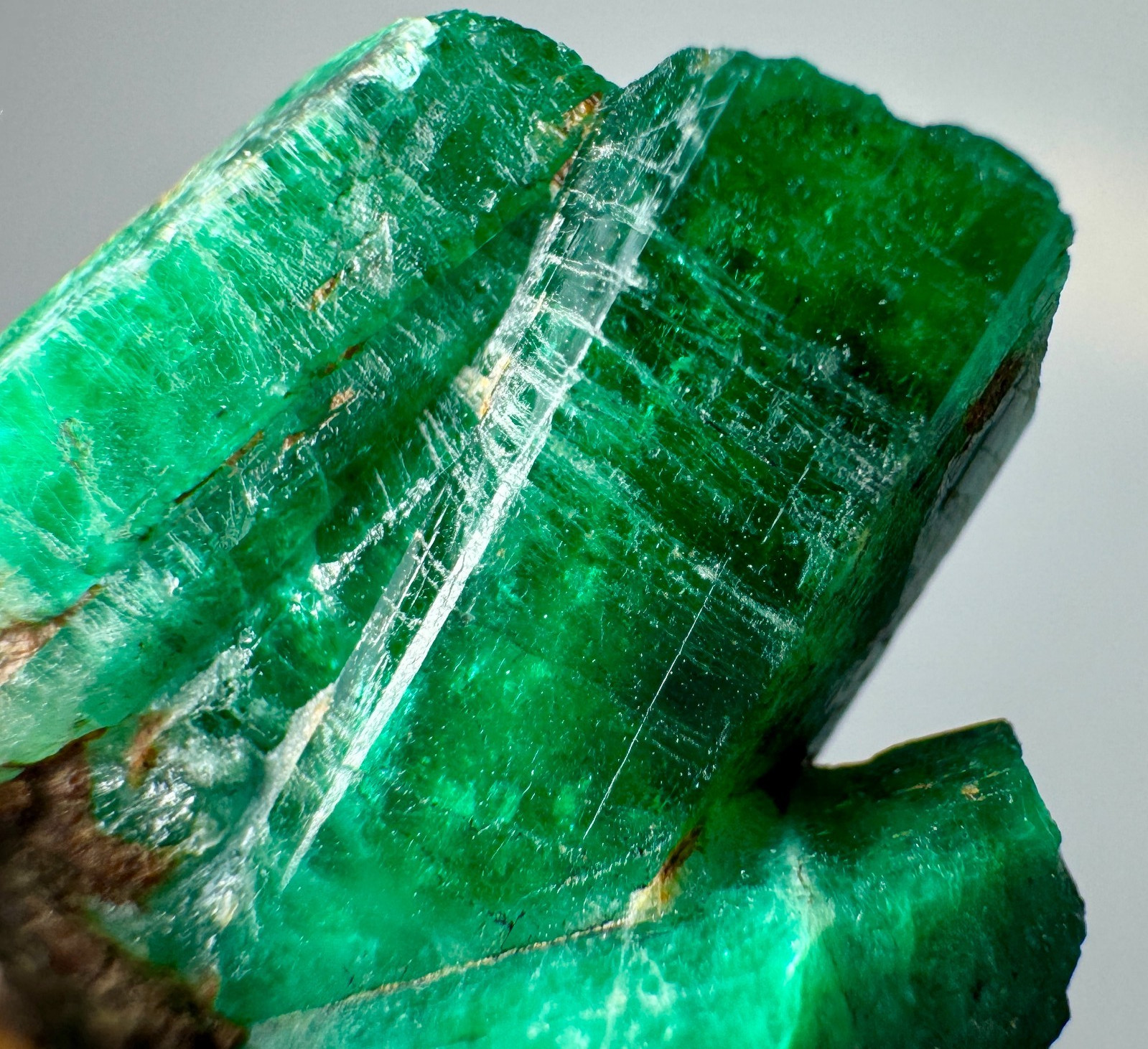 Panjshir Green Emerald Crystals Bunch With Quartz @AFG. 38 Carat