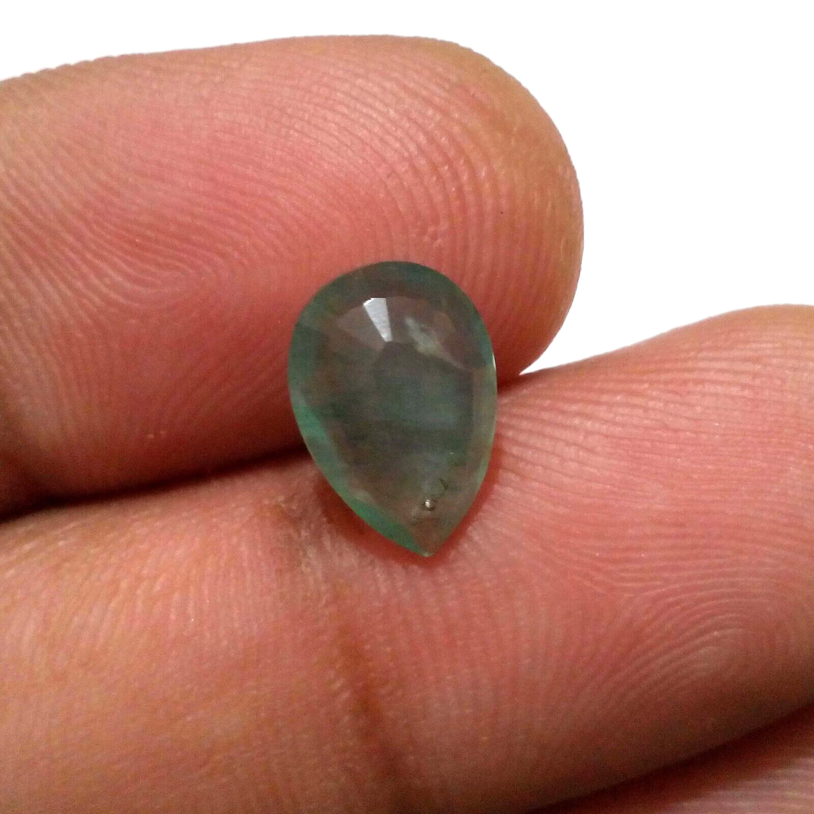 AAA+ Outstanding Colombian Emerald Faceted Pear 2.50 Crt Green Loose Gemstone