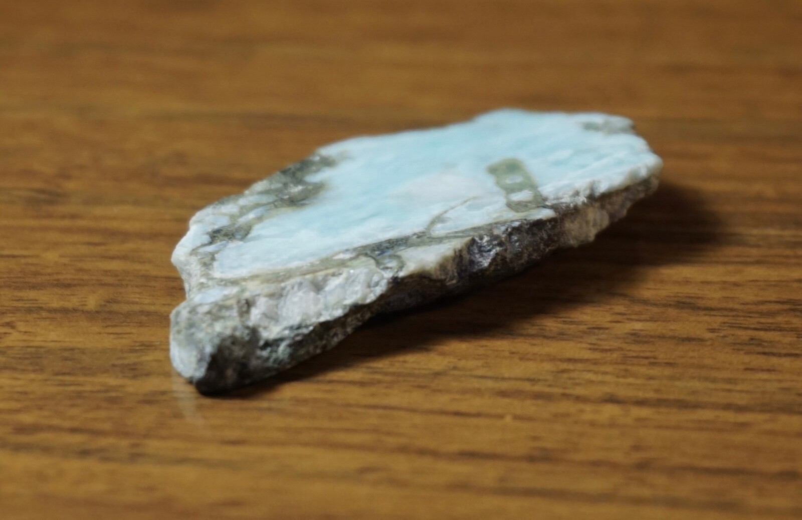 Larimar Natural Authentic Slab Rough Rock Blue Gem Stone Specimen 16.3 grams
