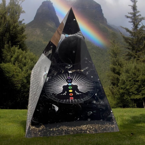 Orgone Pyramid Crystal Healing Stone , Energy Generator Healing Crystals