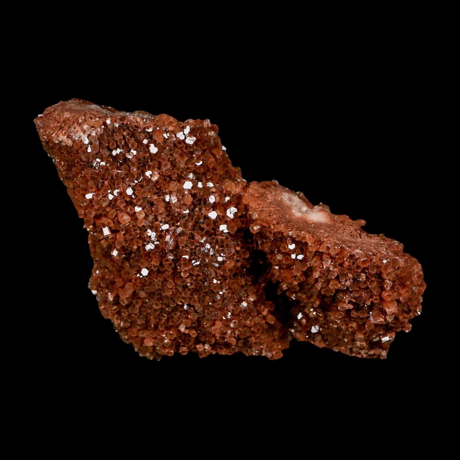 5.1″ Aragonite Mineral Red Crystal Cluster Specimen Tazouta Morocco