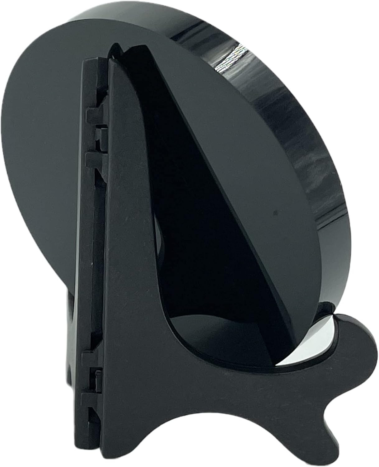 Black Obsidian Scrying Mirror with Stand & Bag for Divination & Healing