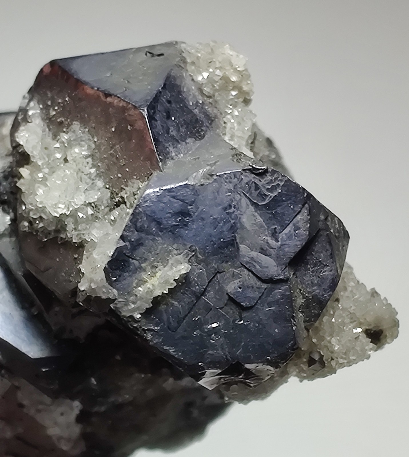 Galena crystals with Sphalerite, Fluorite etc. Cave-in-Rock, Illinois. 64 grams.
