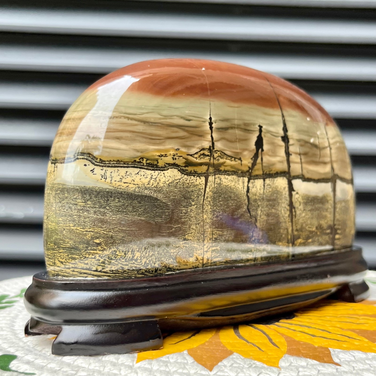 4.1 lb Landscape Stone Arc Landscape Birthday Gift Home Decor Collectible