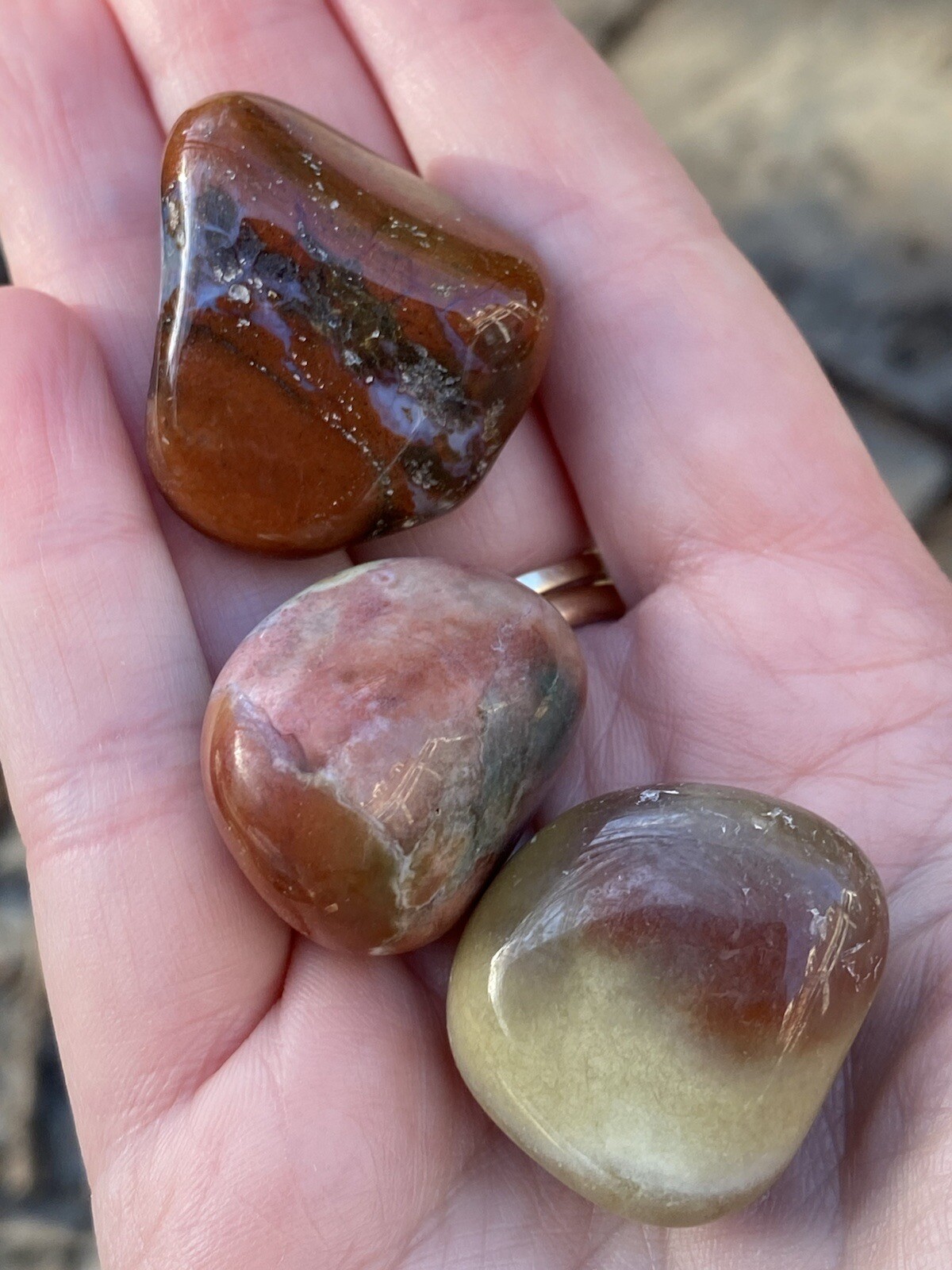 Dali / Fancy Jasper Tumblestone Crystal AAA+