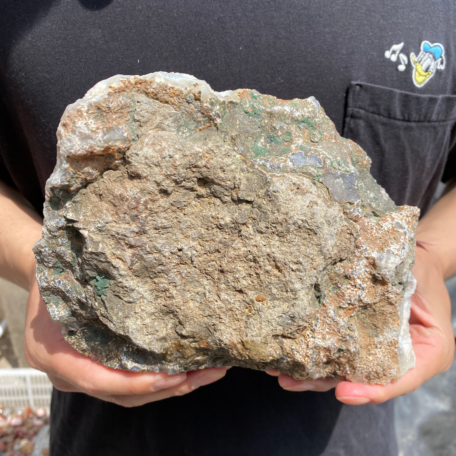 3.3lb Natural Unique agate quartz crystal rough mineral specimen