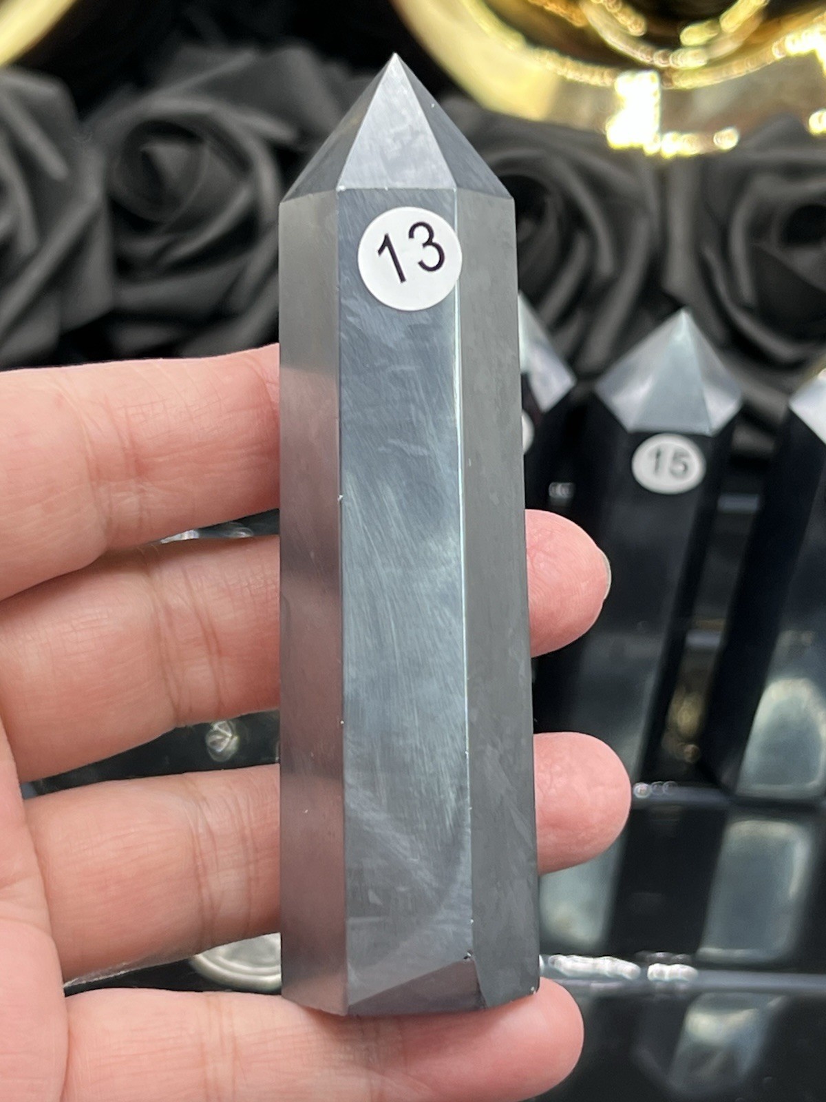 Hematite Brushed Polished Points L@@K Free ship
