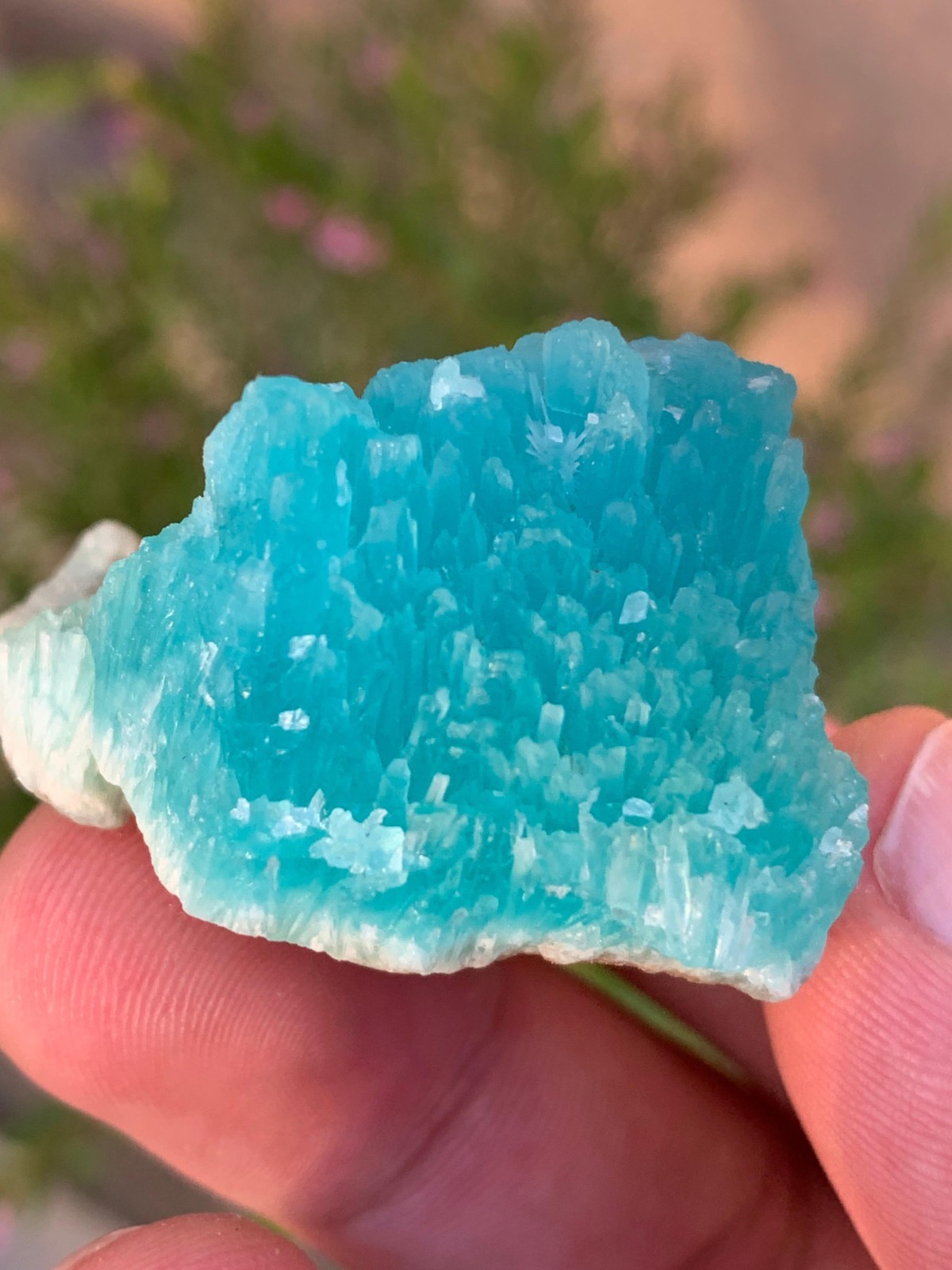 Deep Blue Smithsonite Raw Crystal from Afghanistan / 35 Grams