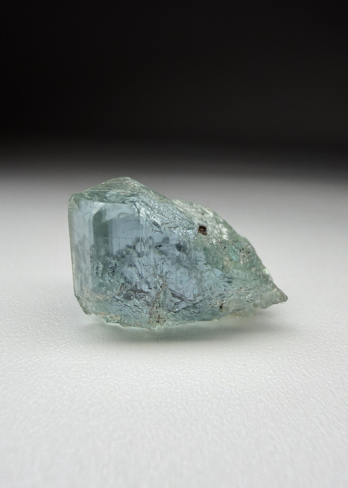 Excellent Color Aquamarine Crystal With Etching From Brazil (See Description)