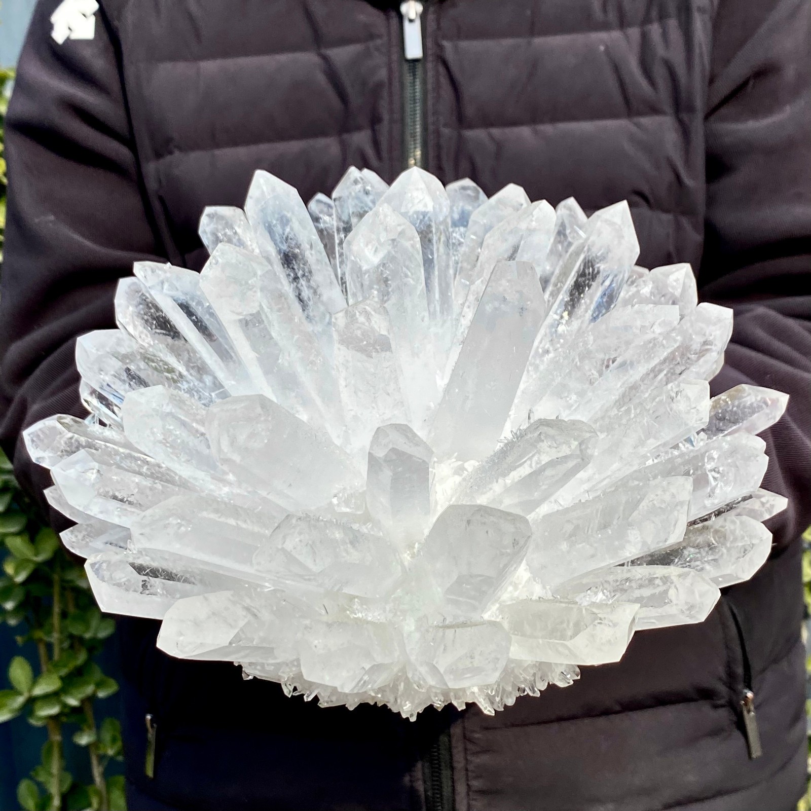 10.14LB Natural White Clear Quartz Crystal Cluster Rock Stone Specimens Reik