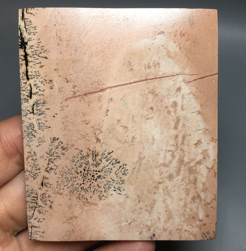 86g NATURAL dendritic traditional paiting slab QUARTZ CRYSTAL slab HEALING