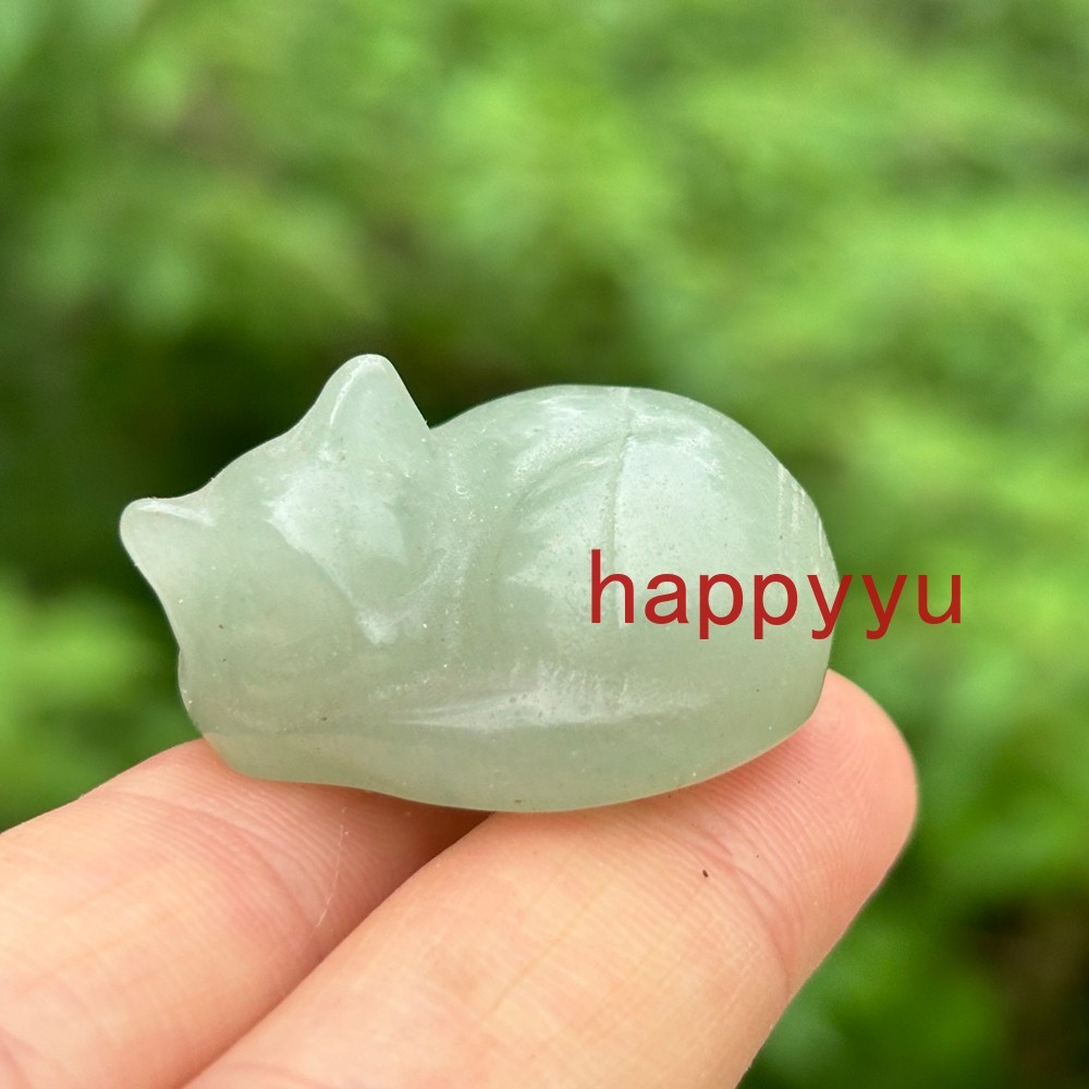 100pcs Mix Natural Quartz Sleeping cat Carved Crystal Skull healing Wholesale