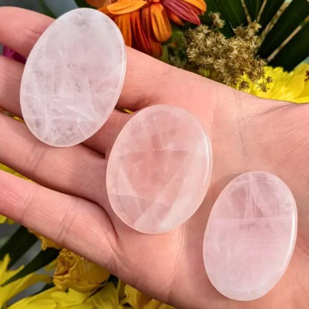 Natural Worry Stone Crystal – Gemstone Selection Healing Protection Pocket Stone