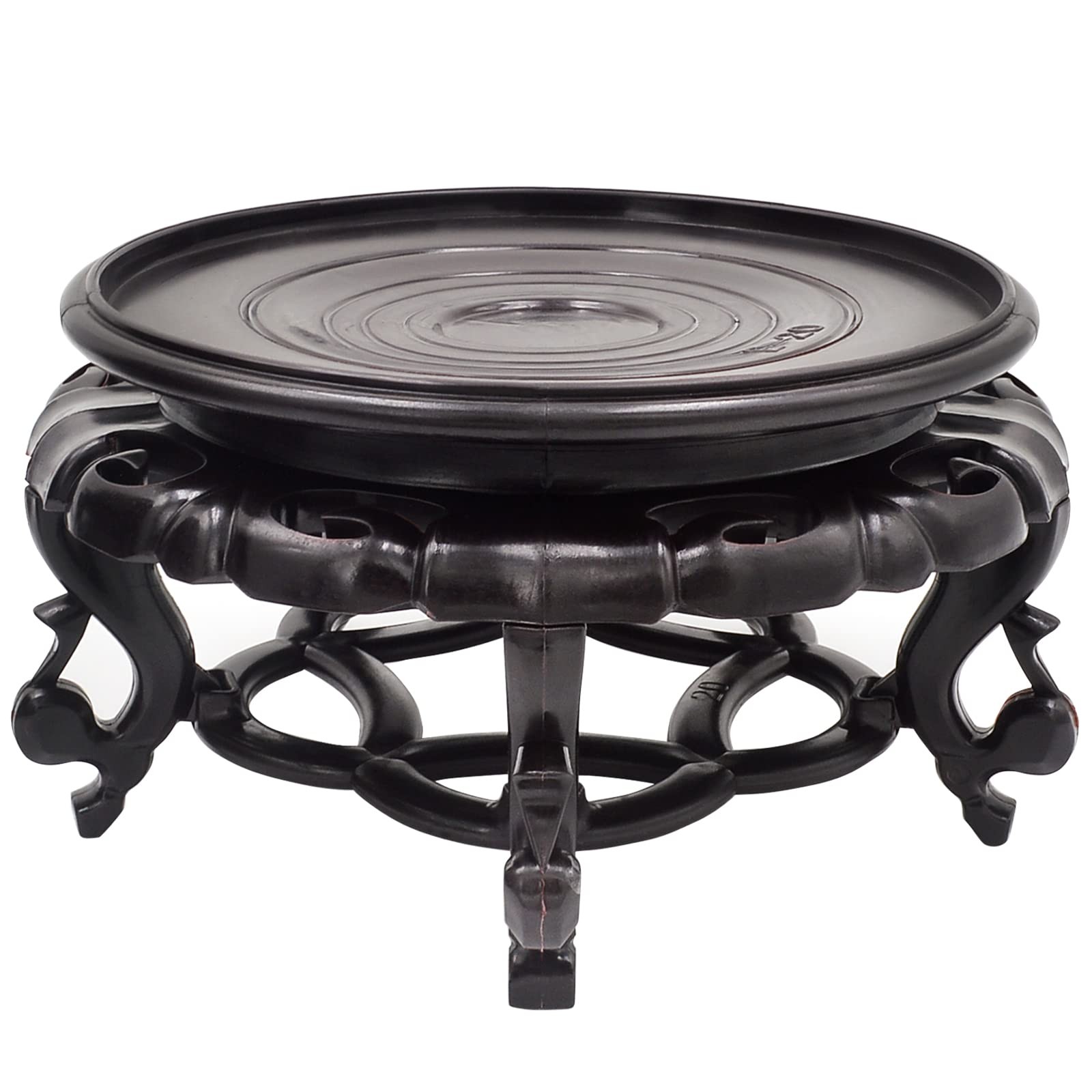Oriental Furniture Fishbowl Stand Vase Base Stable Home Decoration Display St…
