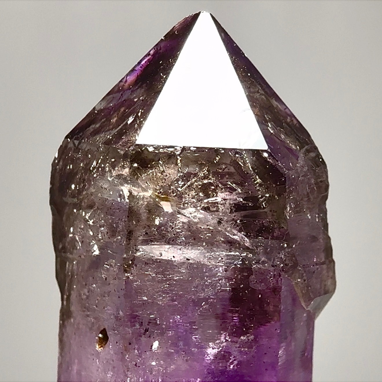 Large Moving Bubble! RARE Elestial Lilac Pink Shangaan Amethyst Enhydro Crystal