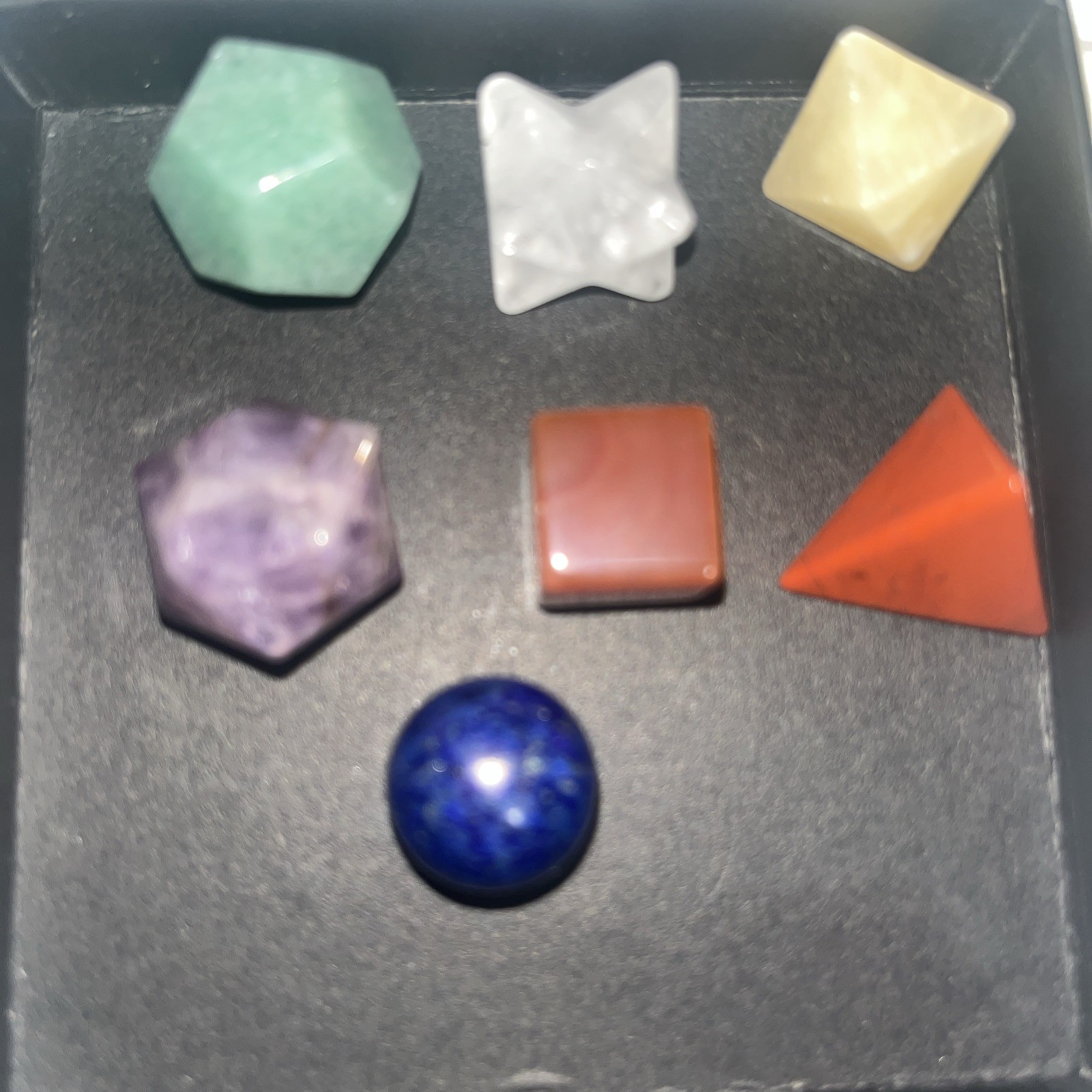 Sacred Geometric Stones for Meditation, Chakra Gemstone, Crystal Geometry…