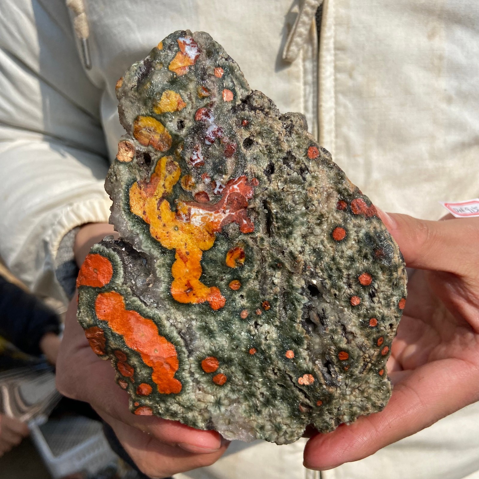 2.2lb Natural colourful ocean jasper raw stone crystal rough mineral specimen
