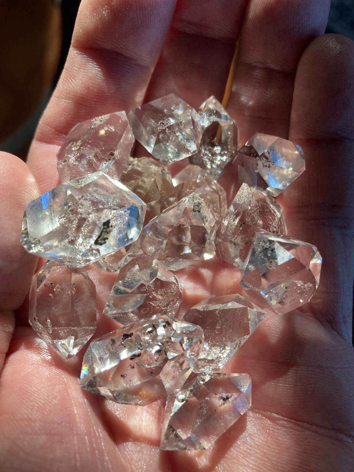 ONE Herkimer NY diamond AAA LARGE 20mm to 25mm Jewel grade! 3/4 up to ONE inch