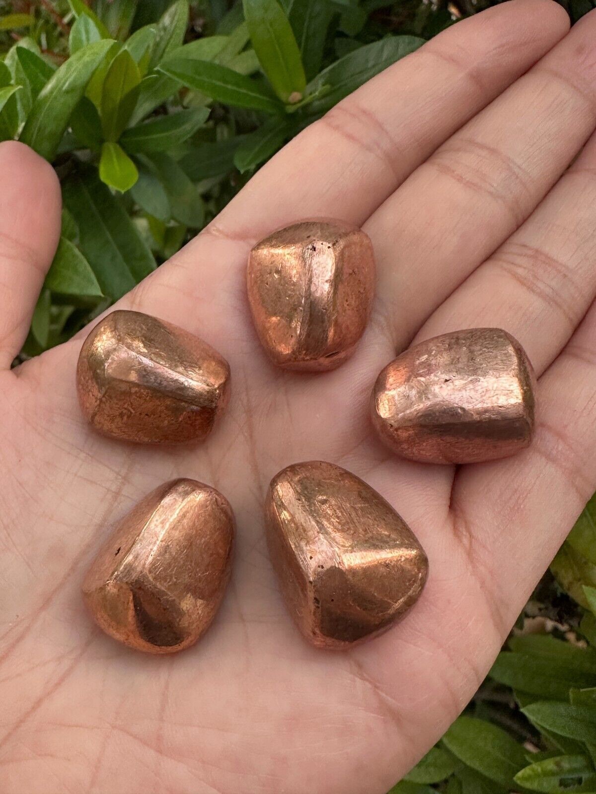 Grade A++ Copper Tumbled Stones, 0.75-0.85 Inch Tumbled Copper, Copper Crystals