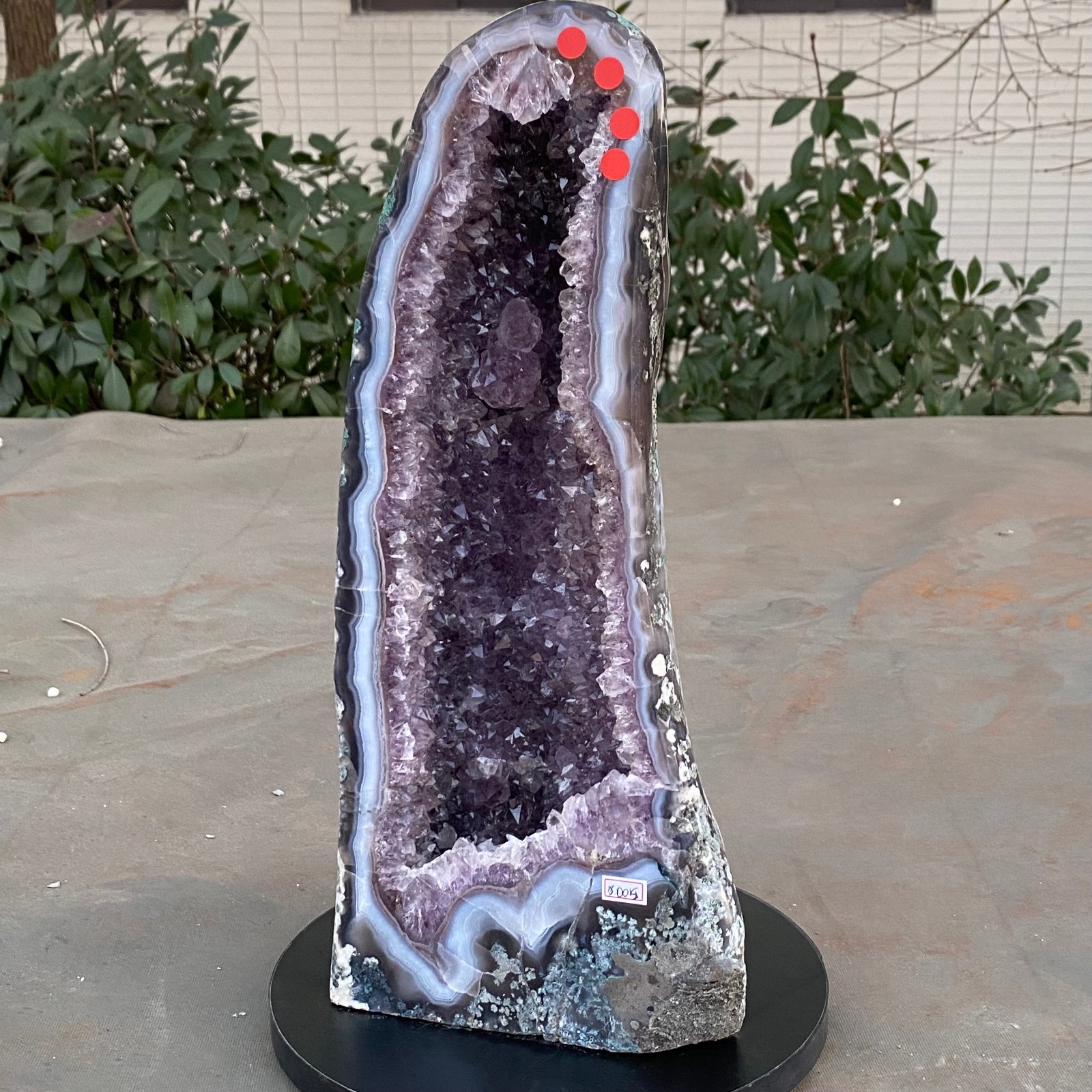 17.63LB Natural Amethyst agate quartz cluster crystal specimen restoration
