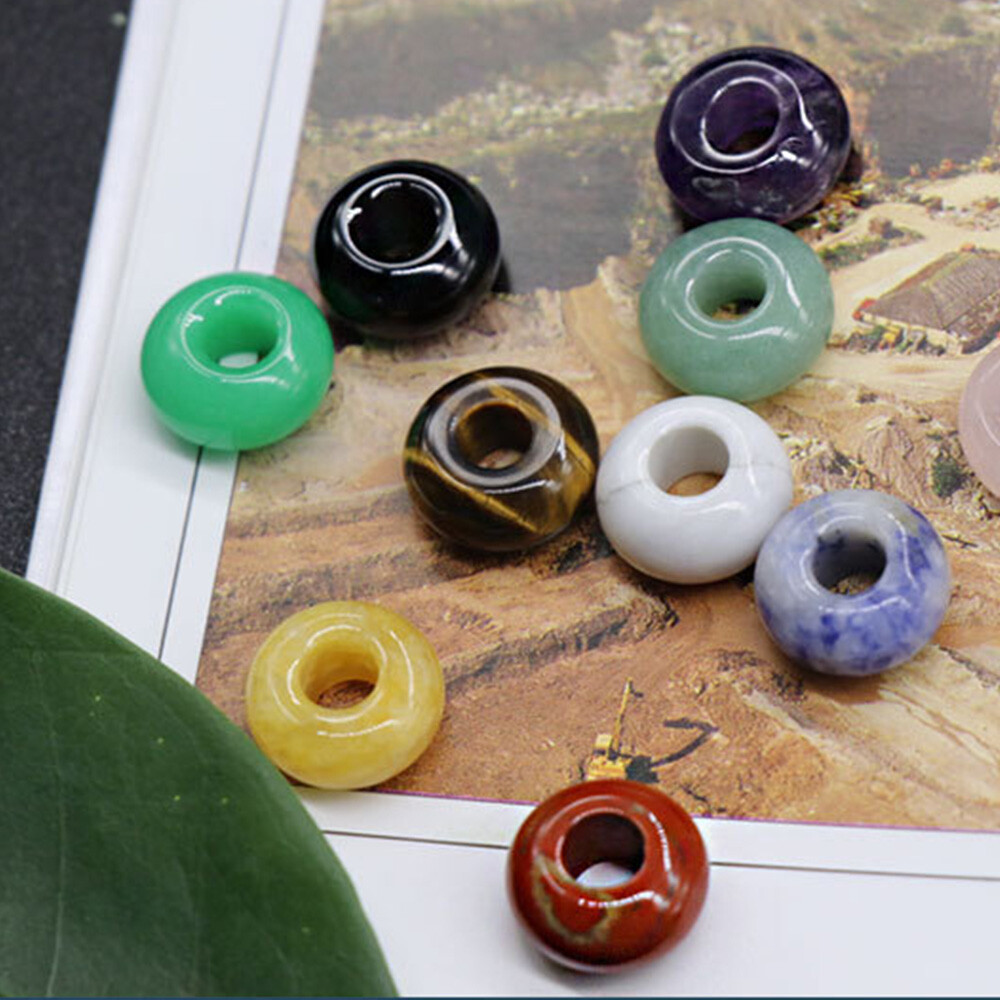 5mm Large Hole Loose Rondelle European Beads for Bracelet Jewelry Making Charms