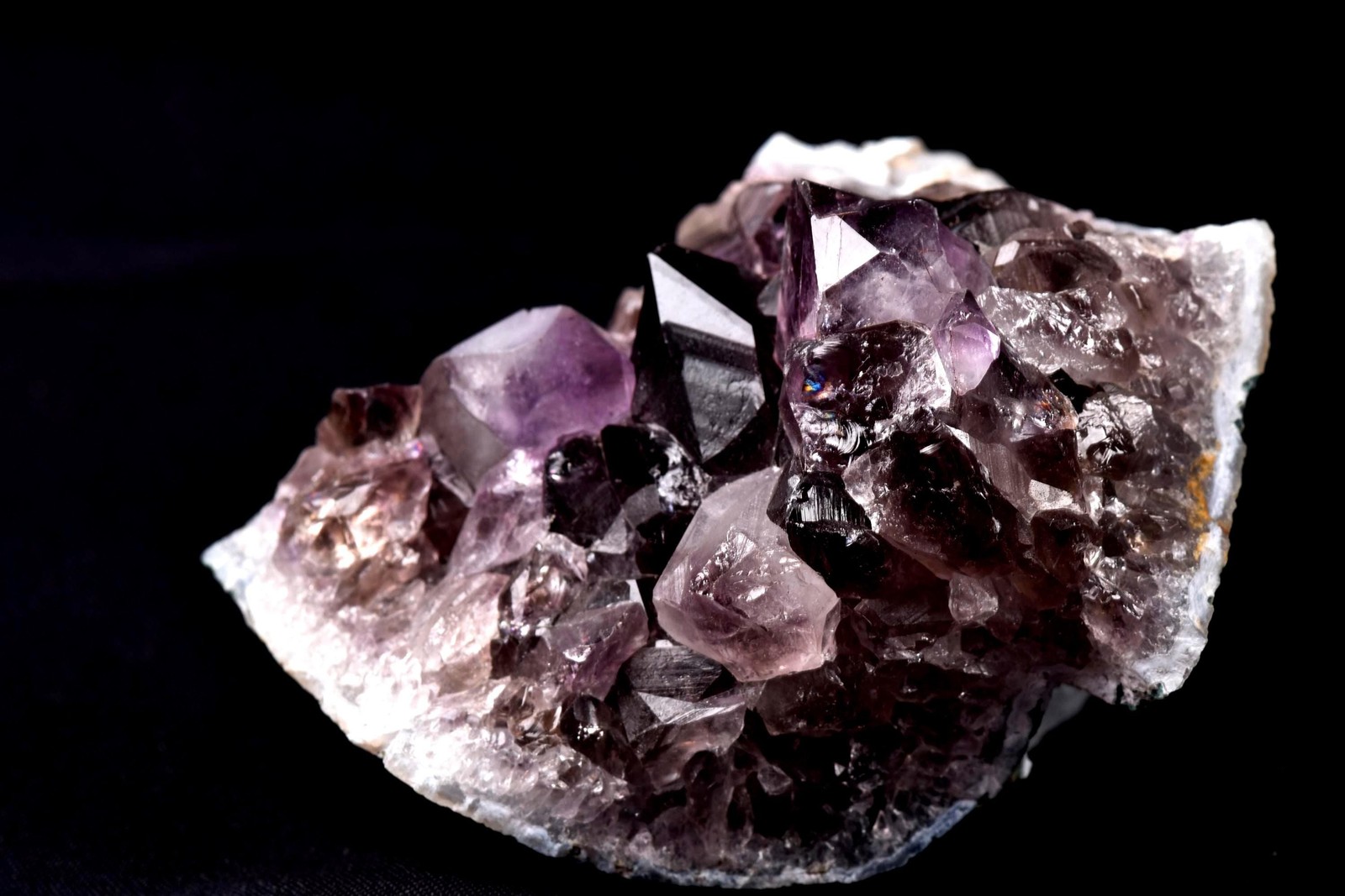 Turkish Amethyst Cluster Dark Purple Crystals Points Enchanting geode #8179