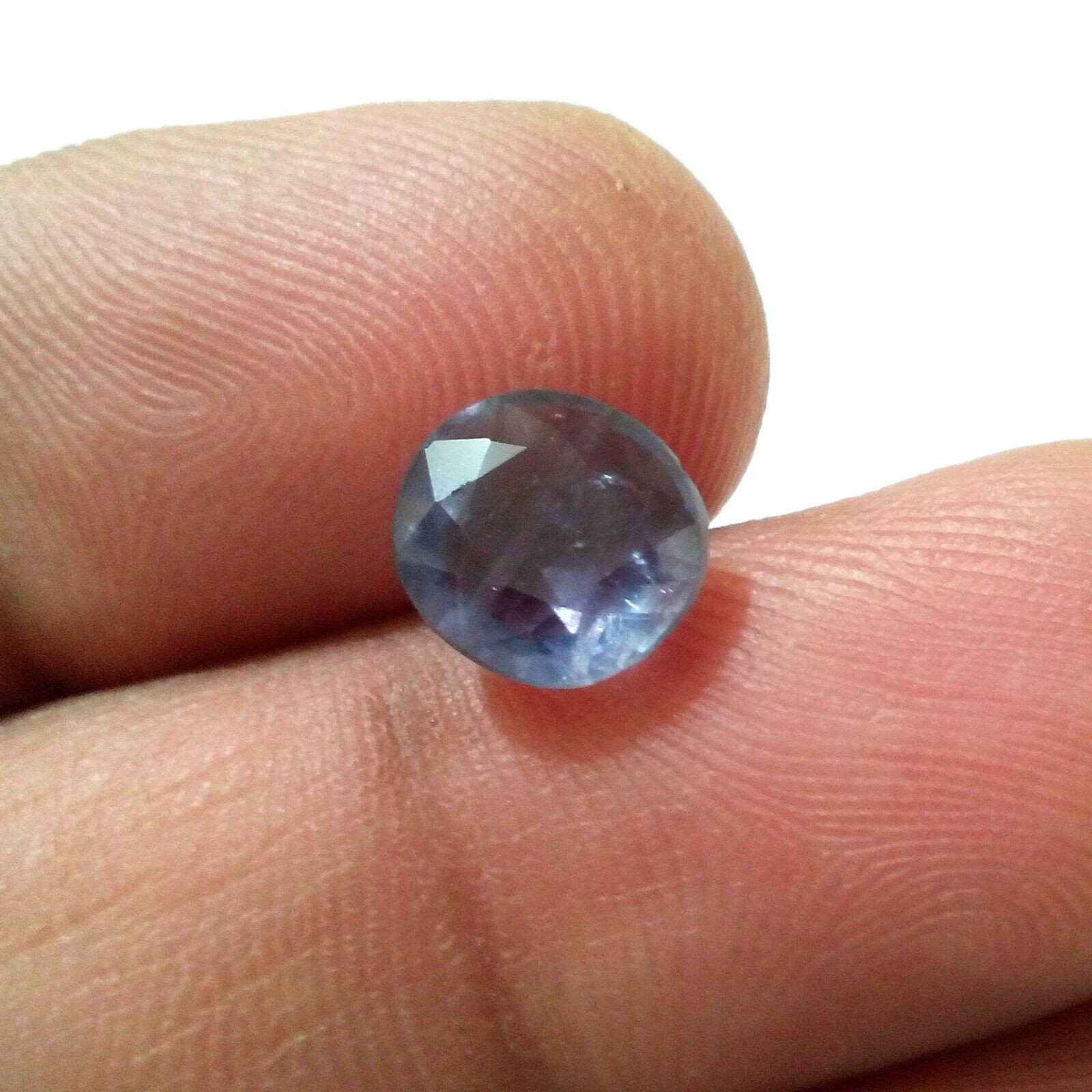 100% Natural Faceted Round Shape Blue Iolite 2.30 Crt 9x8x5 MM Loose Gemstone