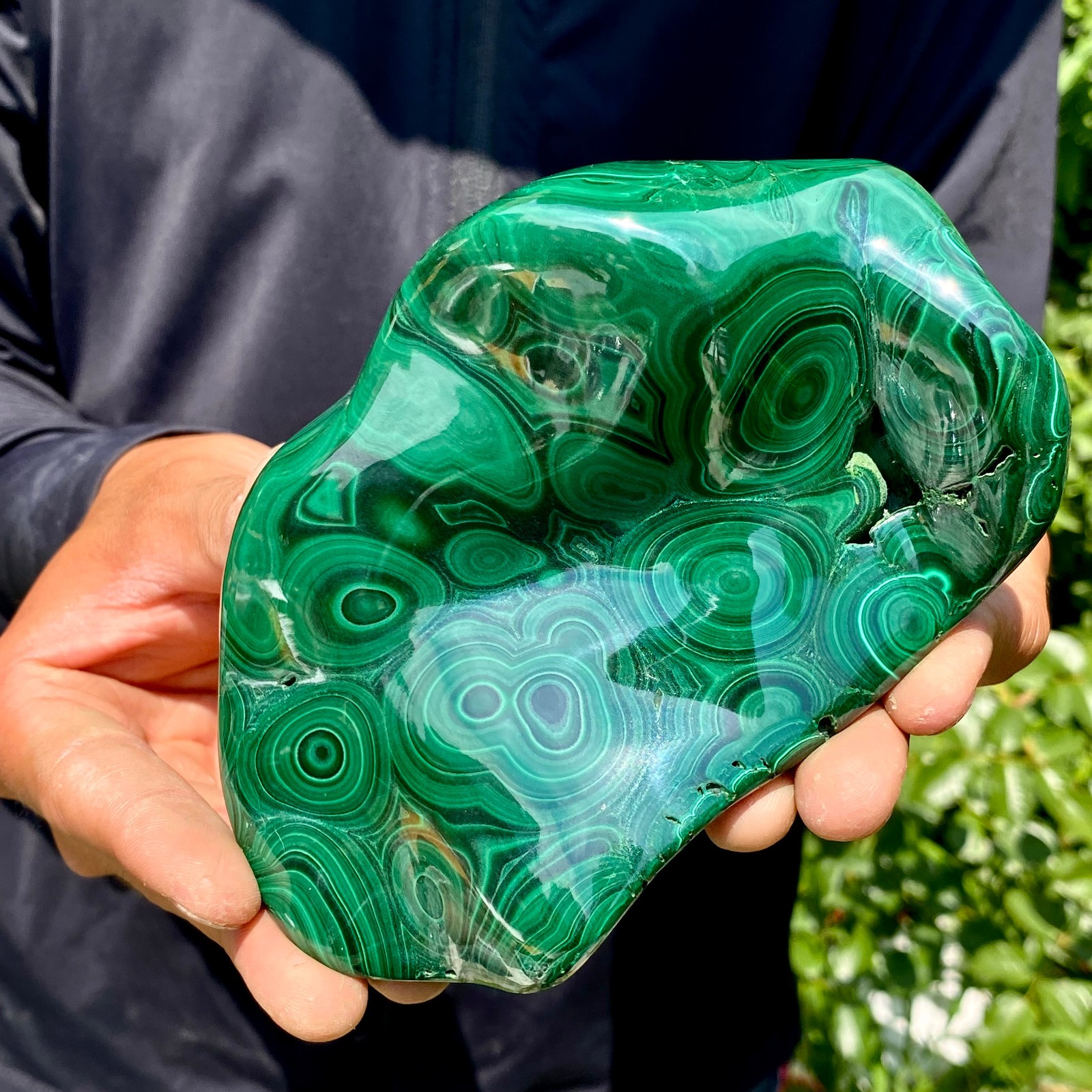 1.8LB Natural Chrysocolla/Malachite transparent cluster rough mineral sample