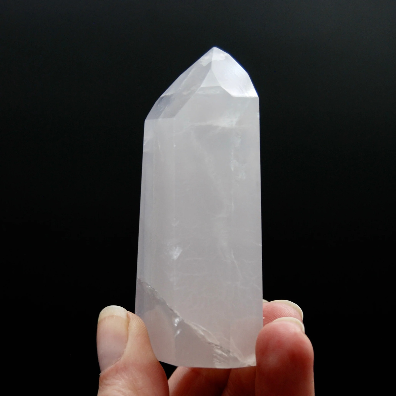 3in 126g Channeler Lavender Yttrium Fluorite Crystal Tower, Argentina