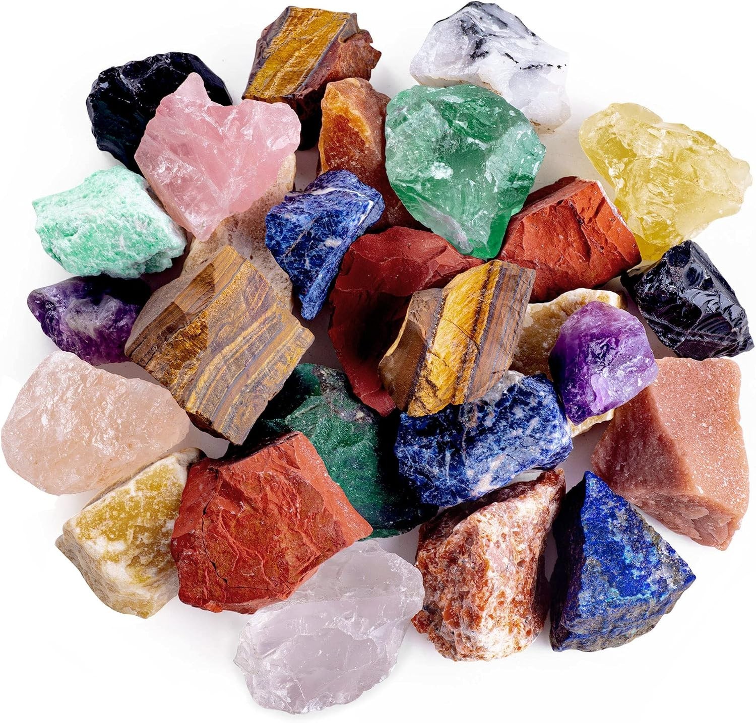 Authentic Raw Madagascar Stones Mix, 1 LB | Natural Crystals for Energy Work