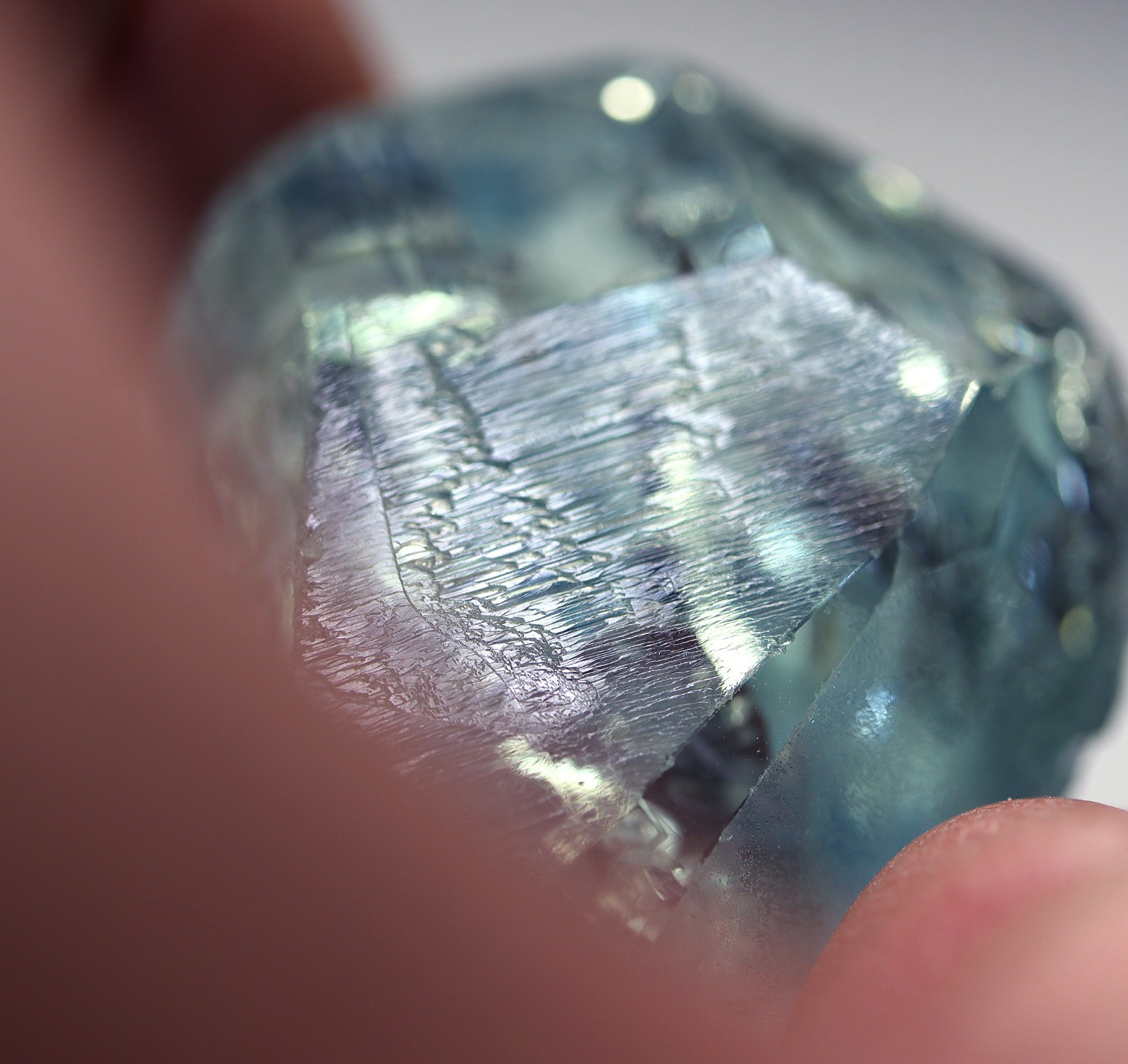 Natural Gem blue Topaz. Appears a complete floater. 1980’s stash. MG Brazil