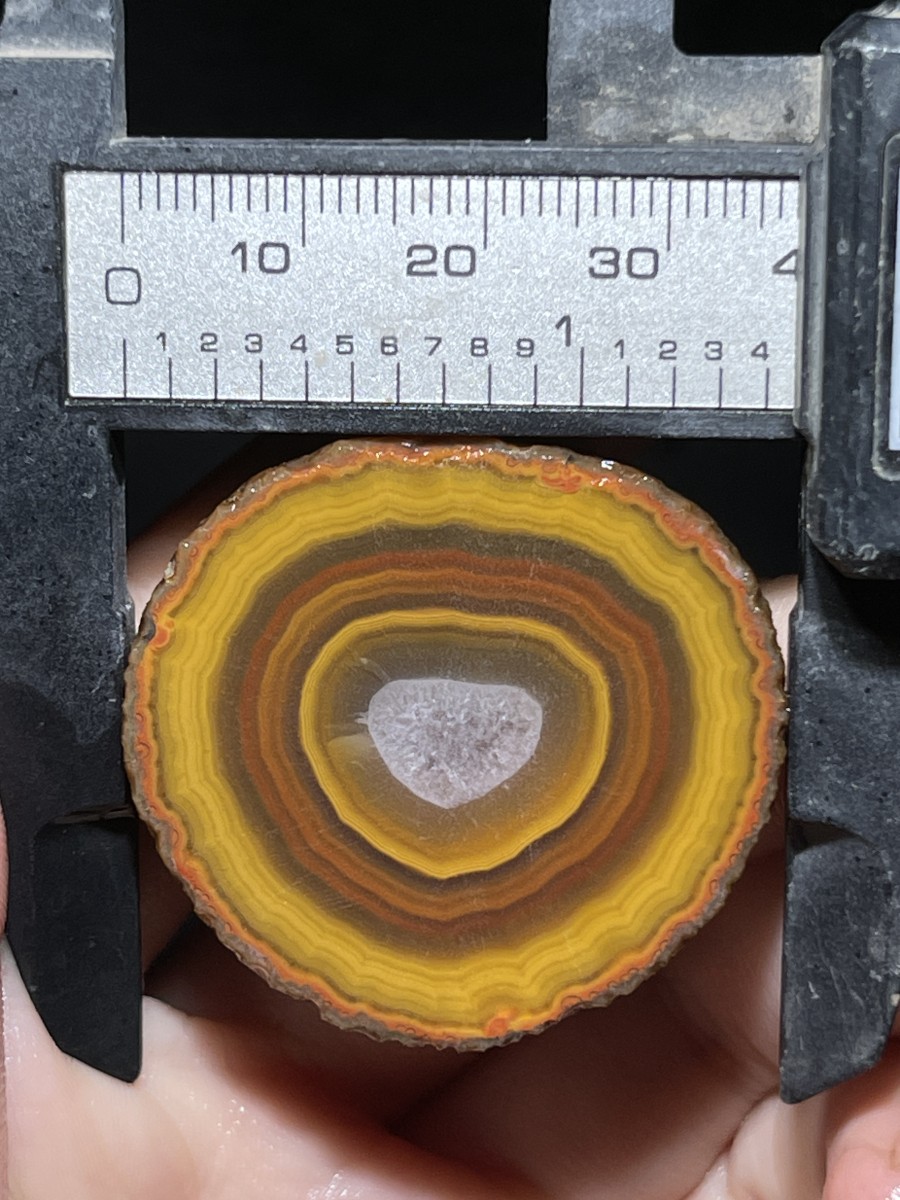 1pair China Agate Crystal Geodes Slices Natural Warring States Red 76g A43