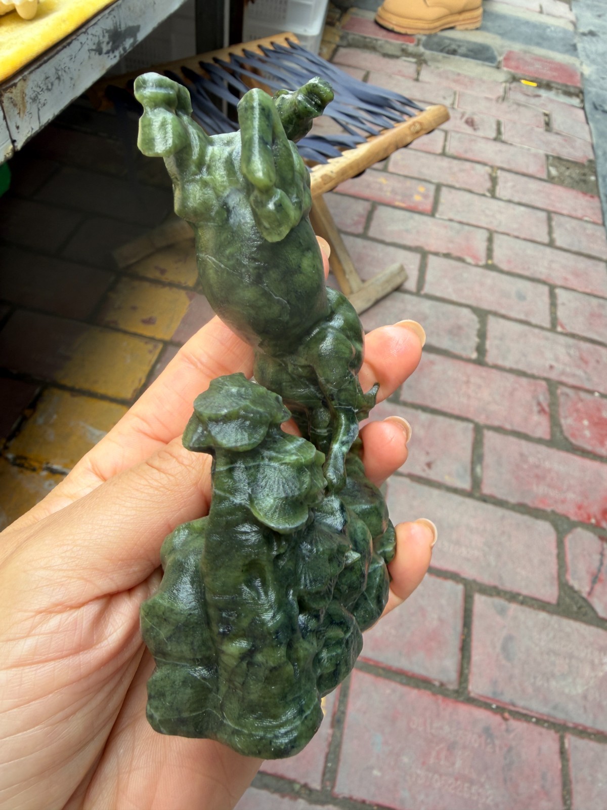 1pc Natural ophiolite Quartz Carved horse Skull Reiki Decor
